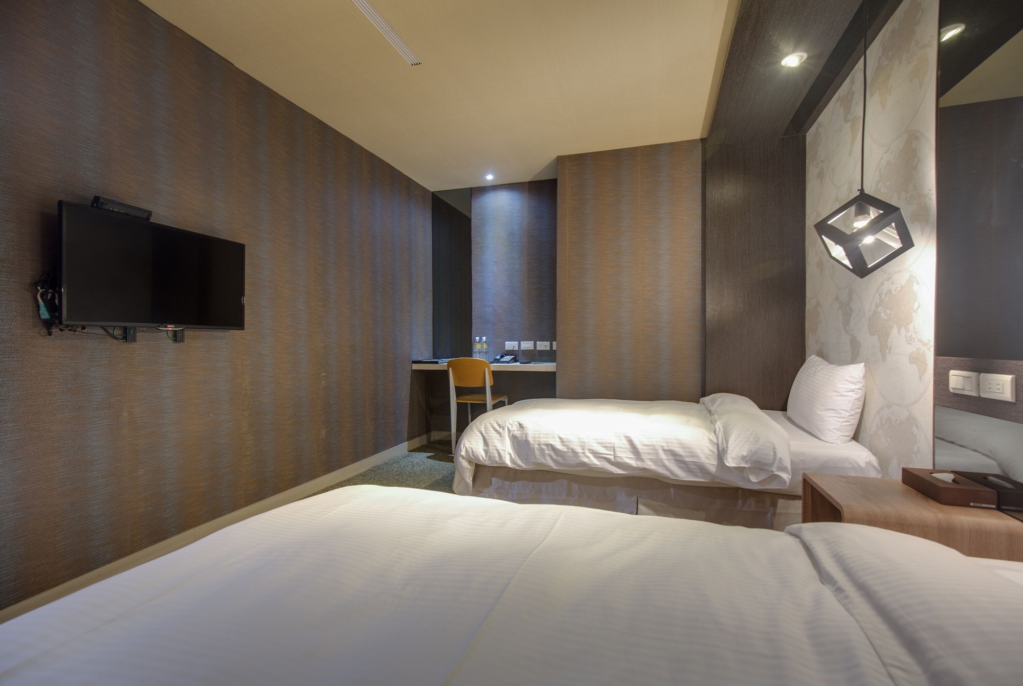 Cozy, Twin Beds, No Window