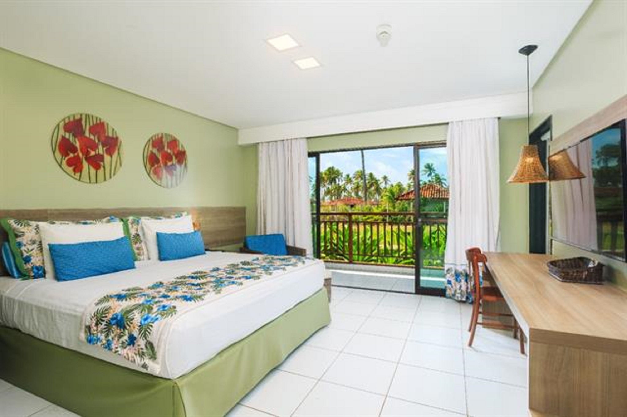 Luxury, Double Bed, Garden View