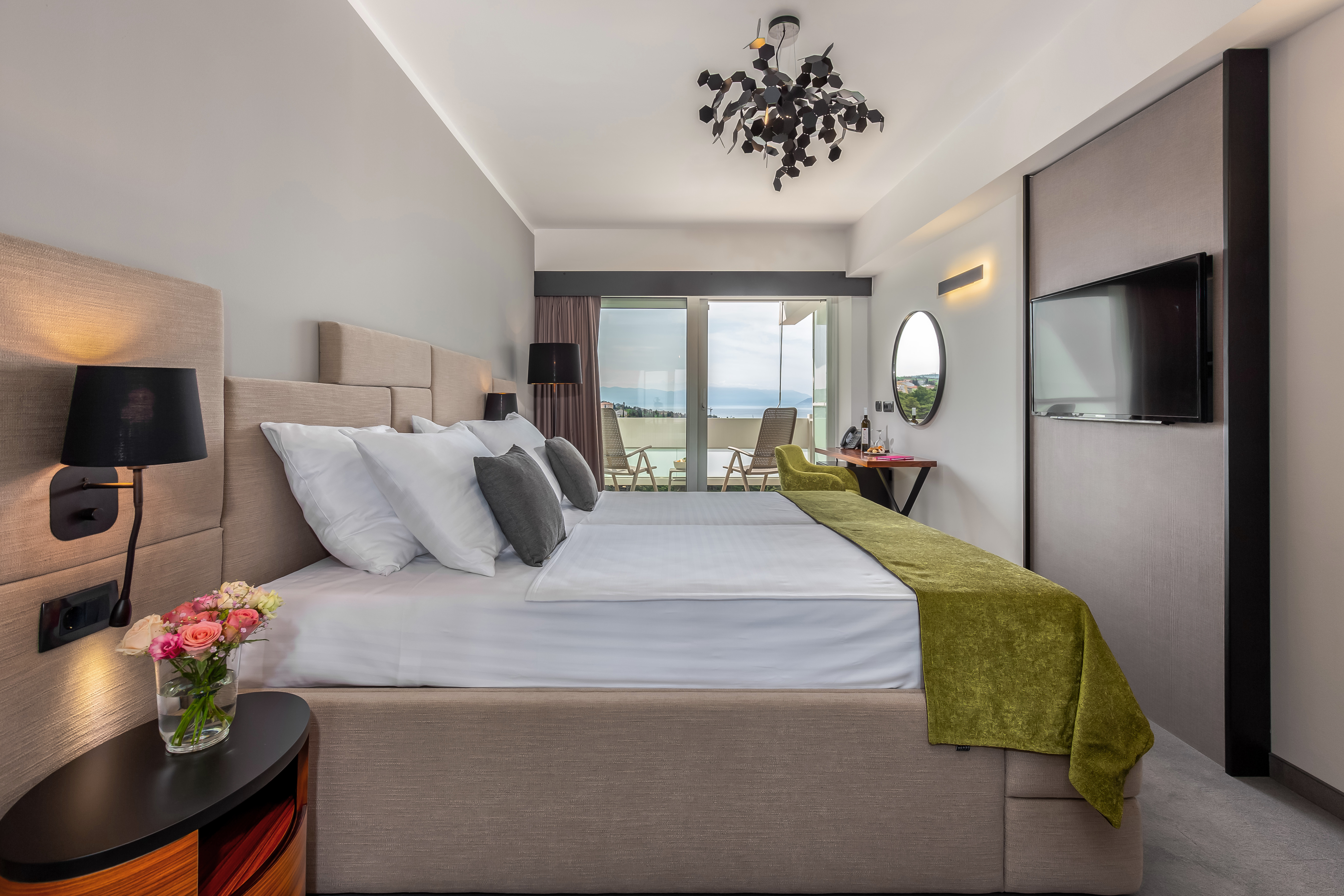 Superior, Twin Beds, with Extra Bed, Sea Side, Side, Balcony