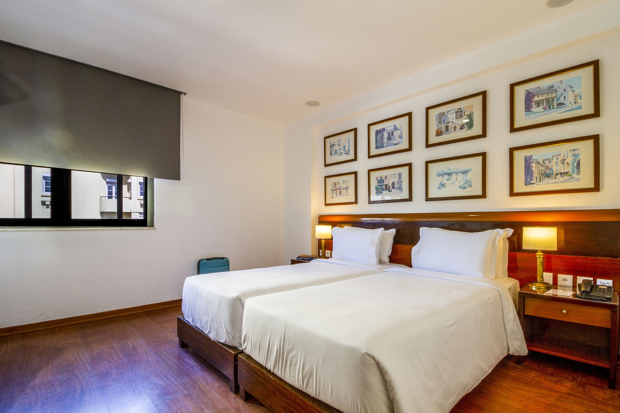 غرفة كومفورت بسريرين منفصلين بإطلالة على الحديقة، Hotel AS Lisboa 9/10