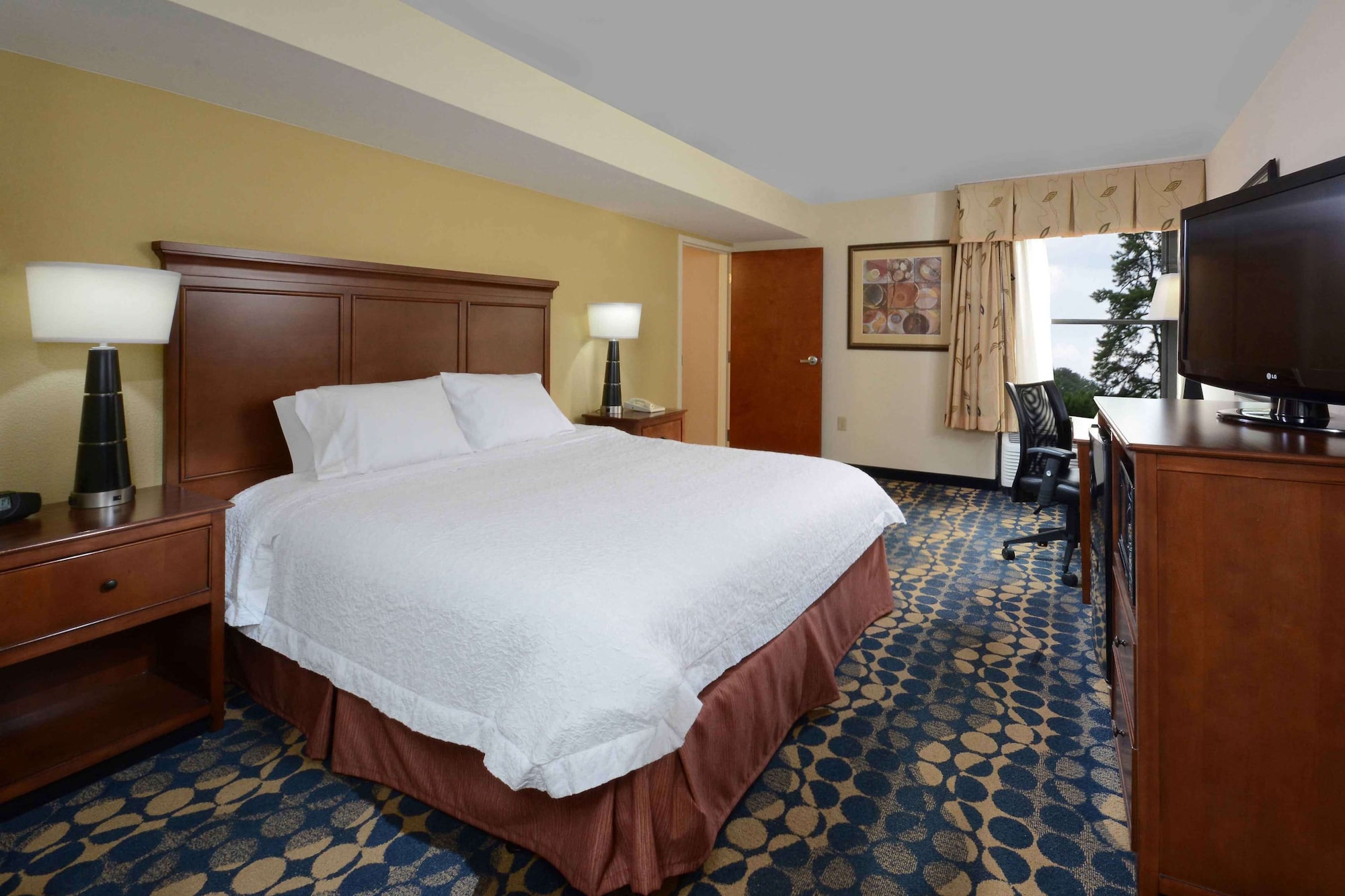 Room, King Bed, Bathtub, Accessible, Hampton Inn Fayetteville Fort Bragg 8/10