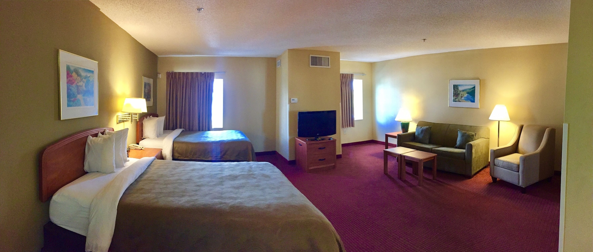 جناح بسريرين كوين بمطبخ، MainStay Suites Wilmington - University Area 3/6