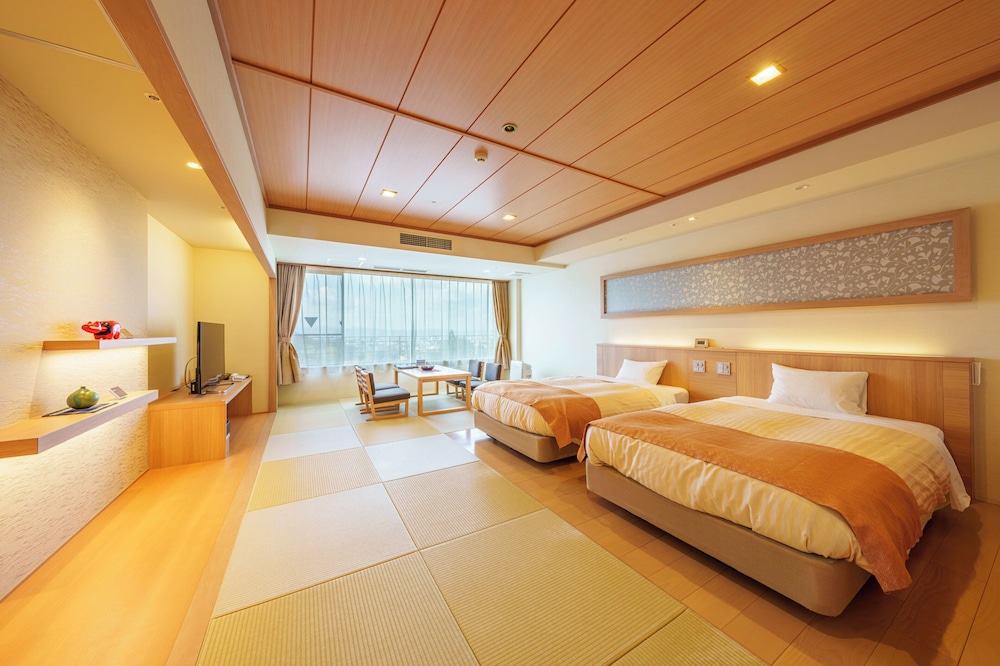 Japanese Western, Castle, Twin Beds, 2 Futon Beds, Town Side, Sauna
