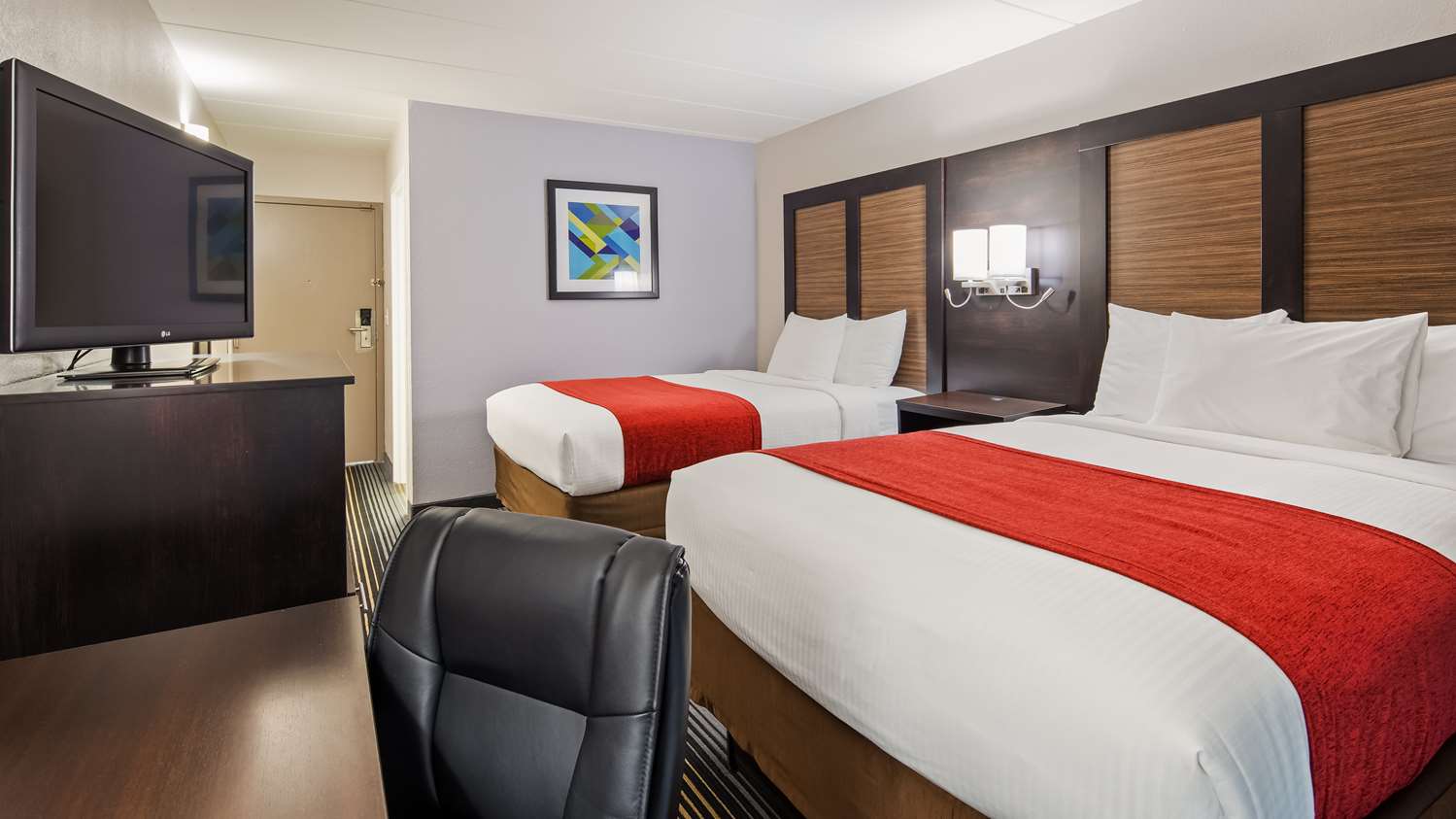 غرفة بسريرين مزدوجين، Florence Inn 2/4