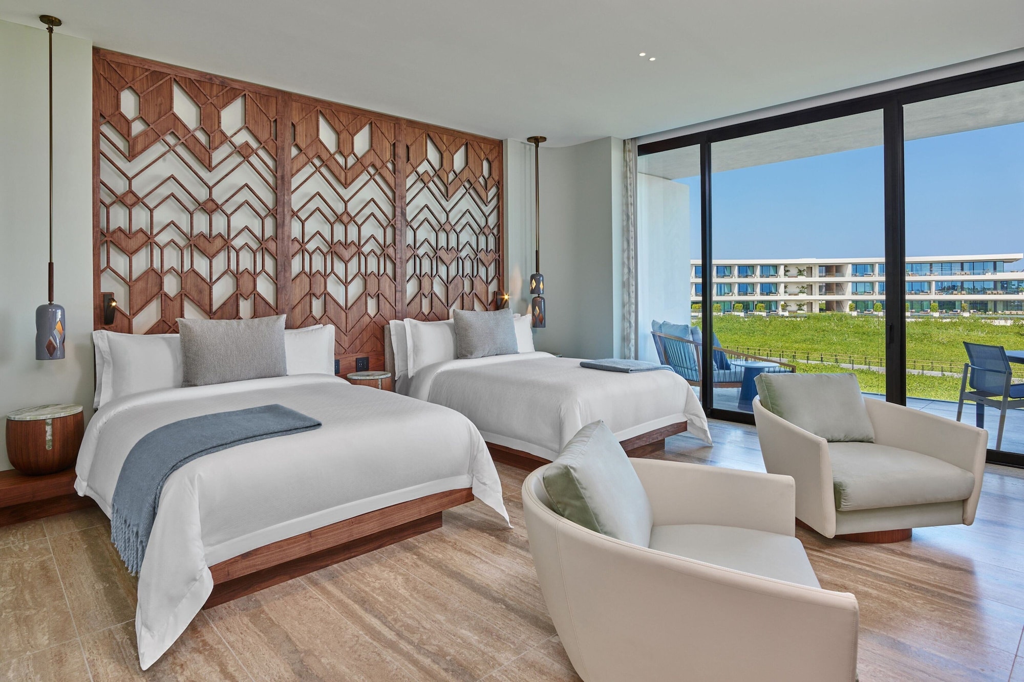 2 Bedrooms, Presidential, Suite, 2 Double Beds, Ocean View, Corner