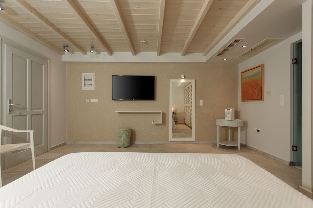 غرفة بريميوم بسريرين منفصلين بحوض جاكوزي في الطابق الأرضي، Iria Beach art hotel 7/10