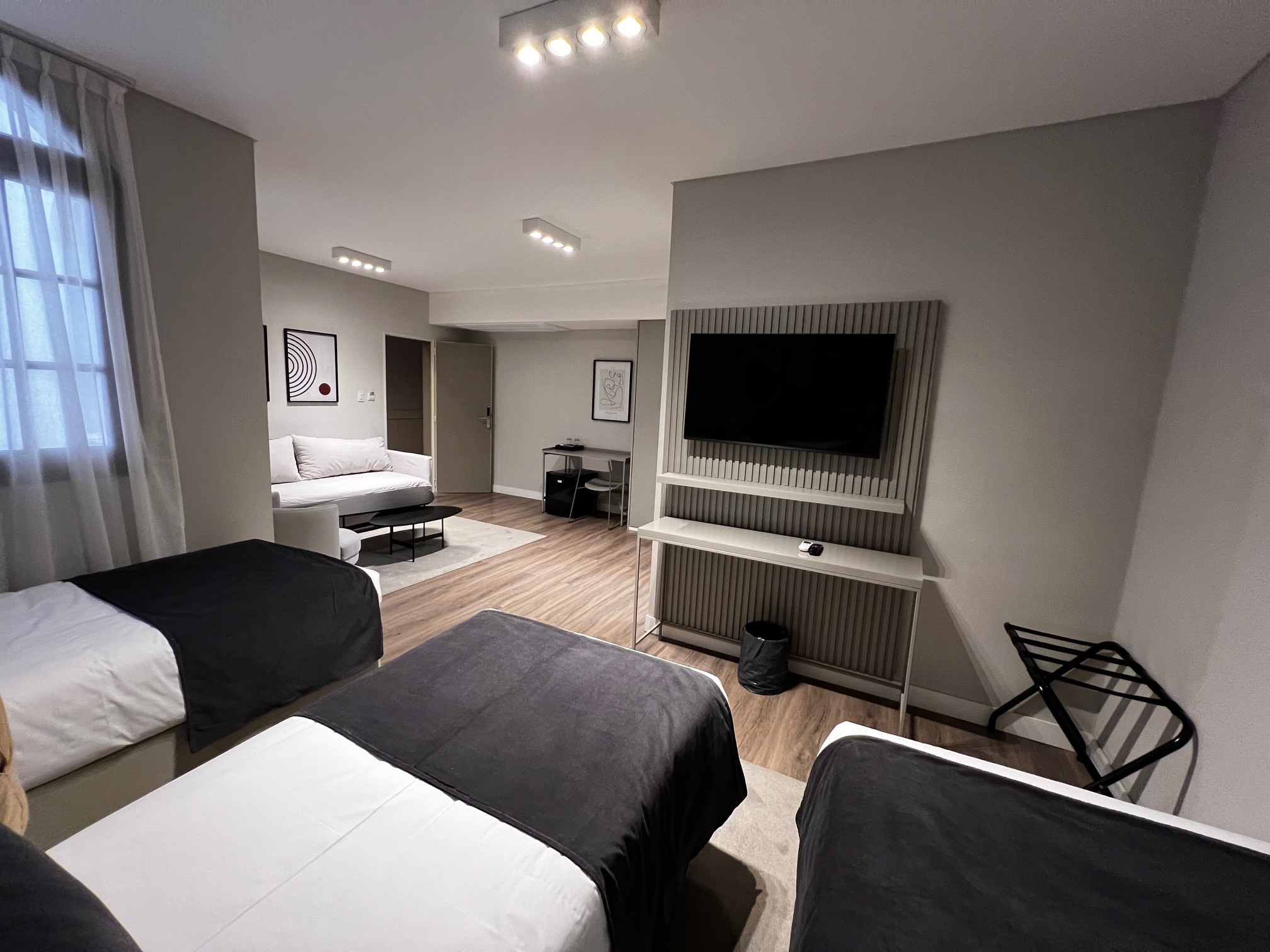 Studio, Triple, Double Bed