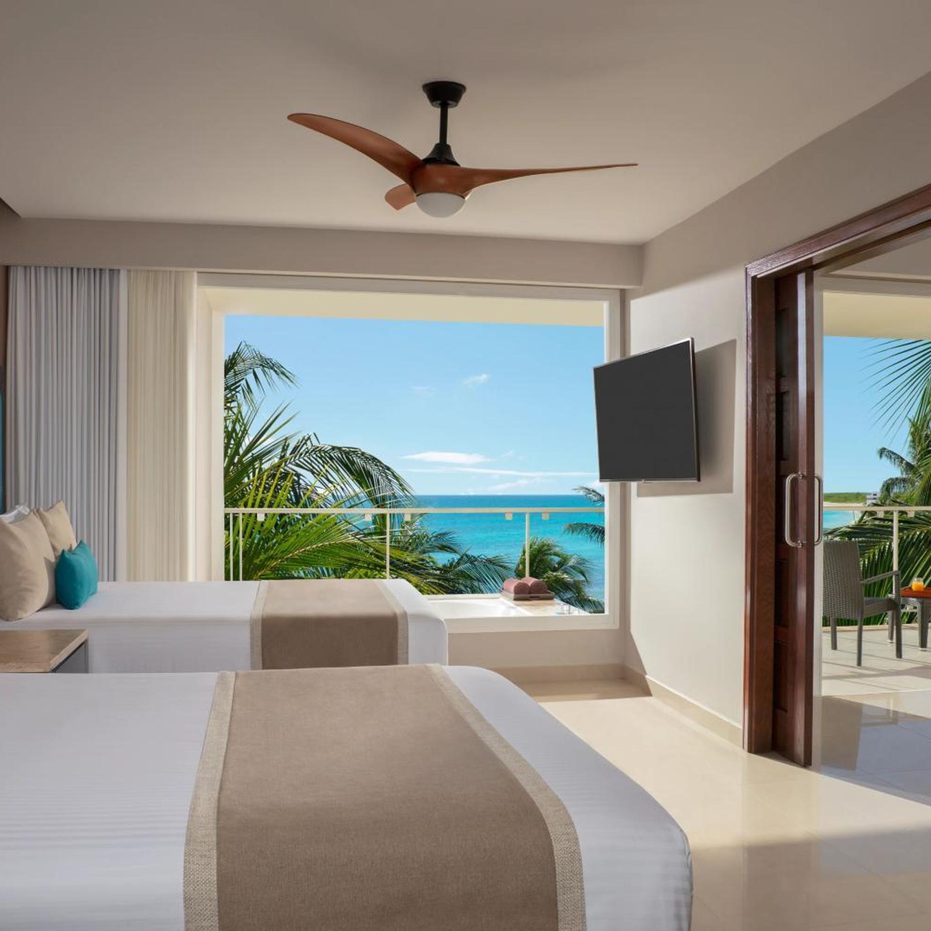 Preferred Club, 2 Double Beds, Ocean View