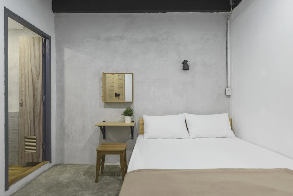 غرفة قياسية بسرير مزدوج، Ora Hostel Bangkok 3/4