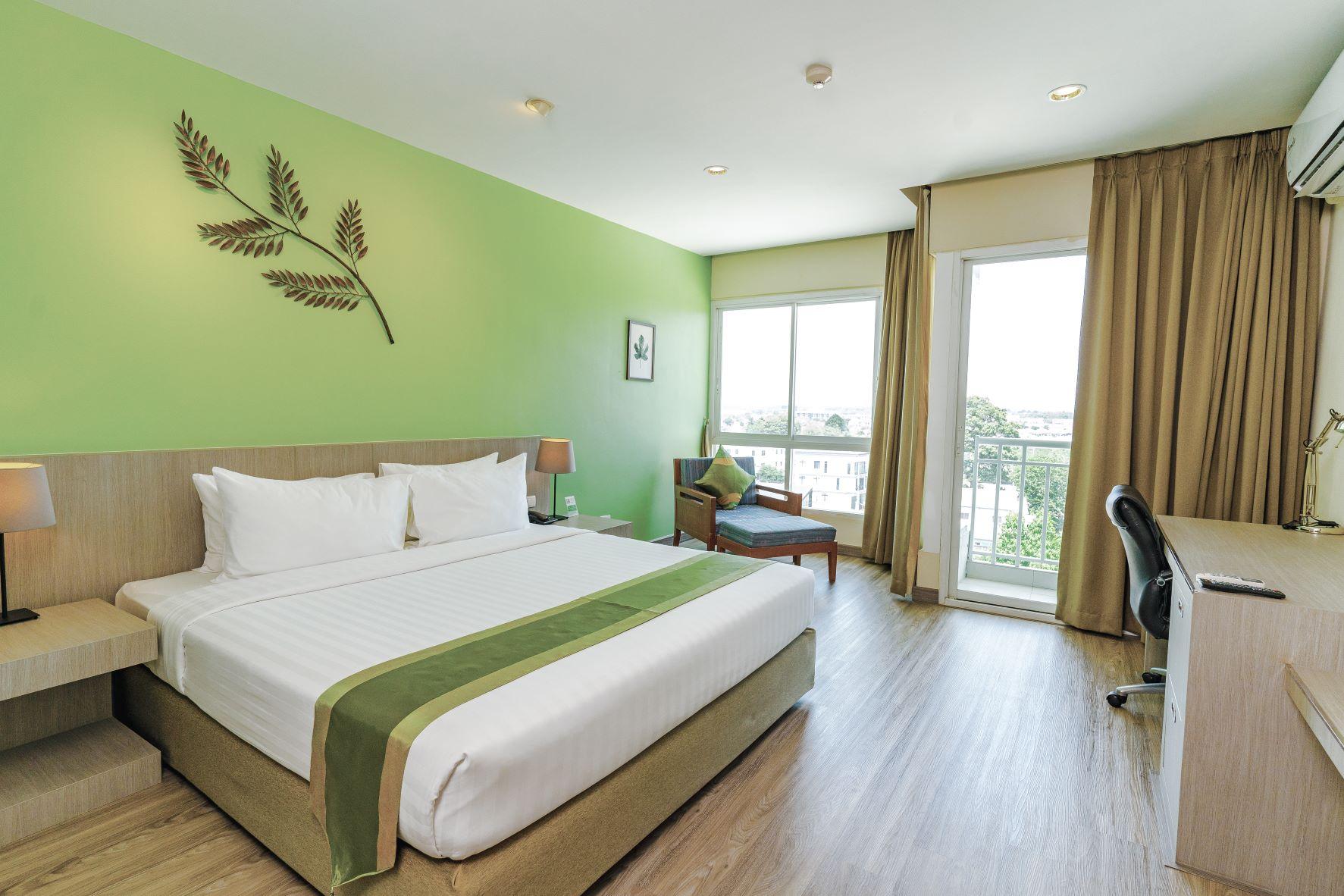 غرفة تنفيذية بسرير مزدوج أو سريرين منفصلين