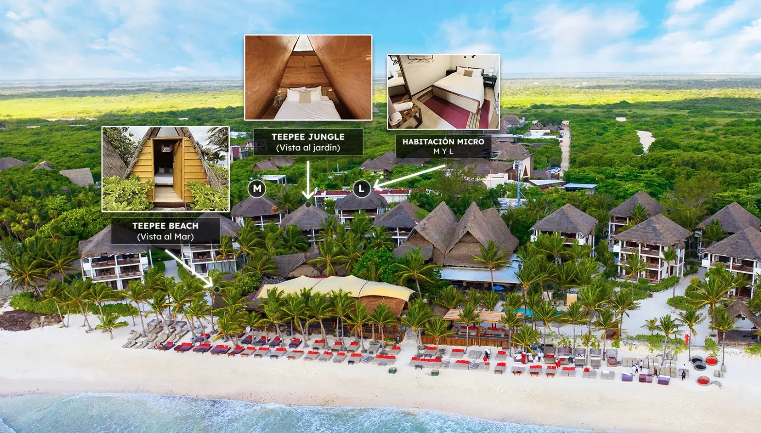 Hotel Mia Tulum Resort Beach Front 1/23