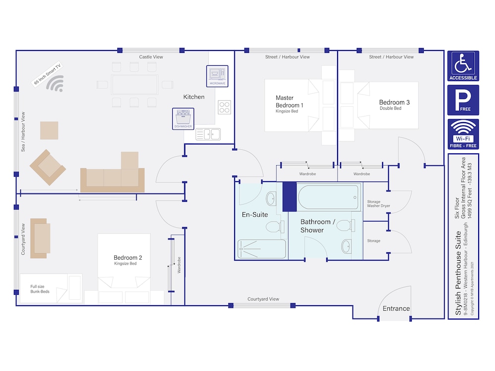 Stylish Penthouse Suite 11/17
