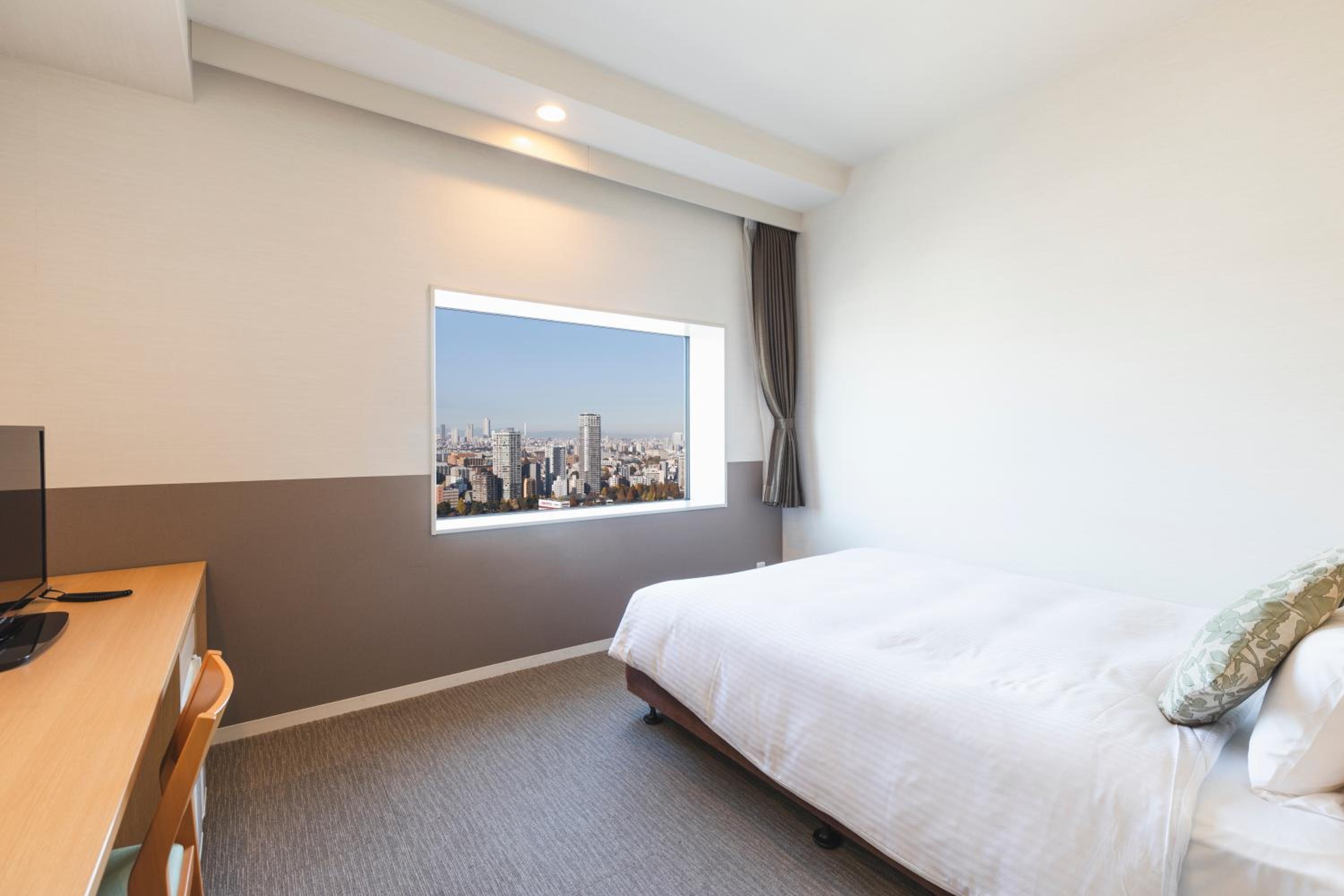 غرفة بسرير كينج بإطلالة على المدينة، HOTEL Crown Hills Ueno Premier (ex Life Tree Ueno) 3/7