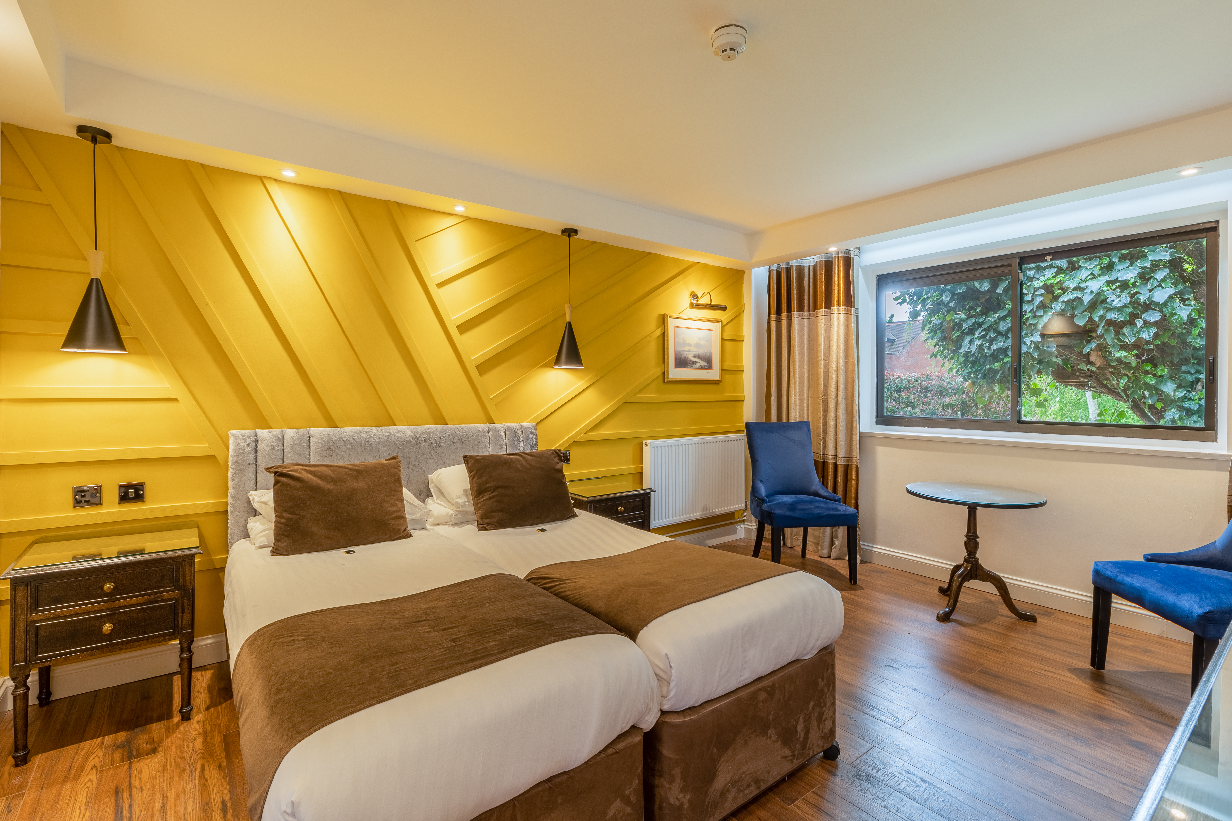 غرفة بسريرين منفصلين بإطلالة على الحديقة، Muthu Belstead Brook Hotel 3/5