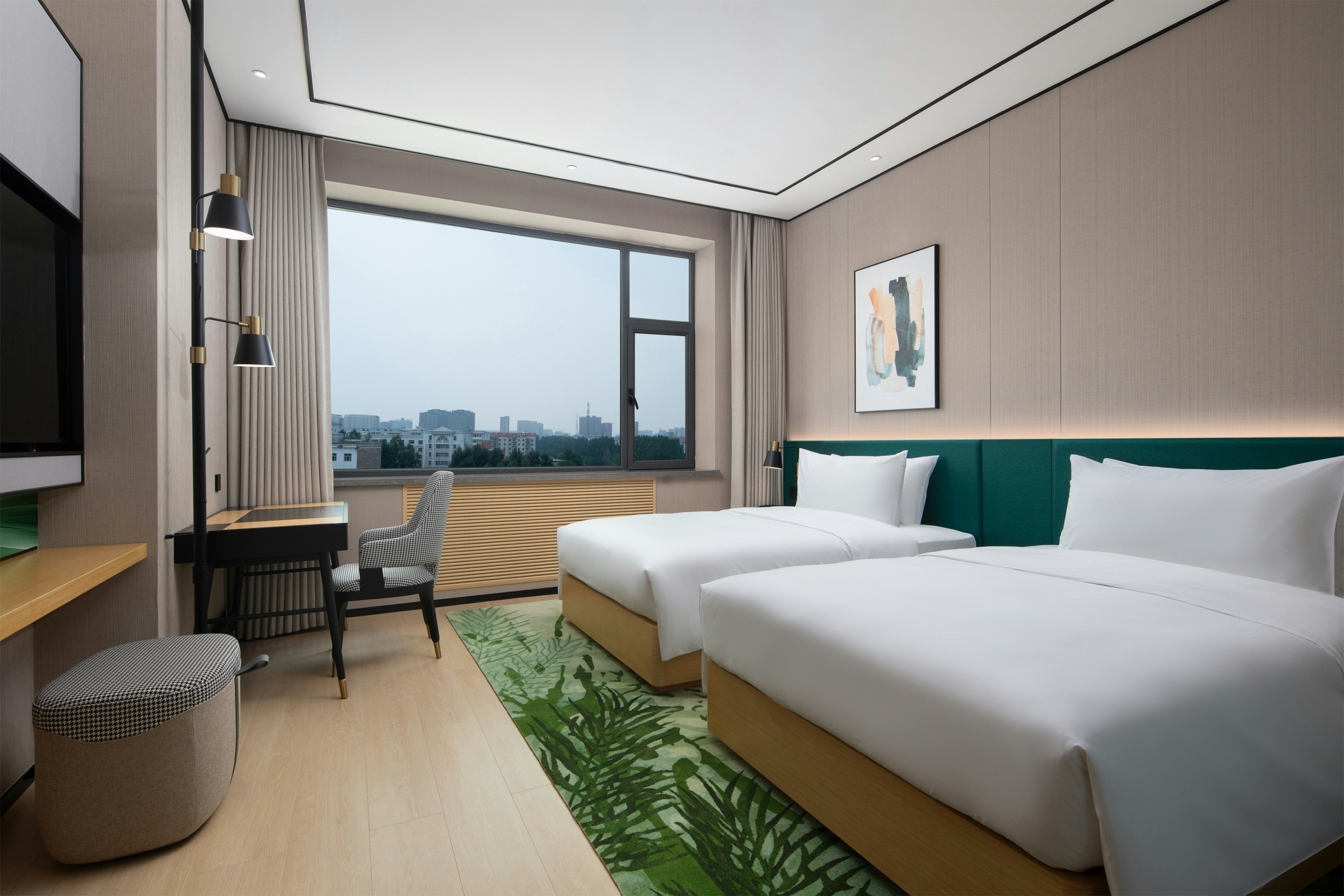 غرفة سوبيريور بسريرين منفصلين، Hilton Garden Inn Hulunbuir Hailar 2/4