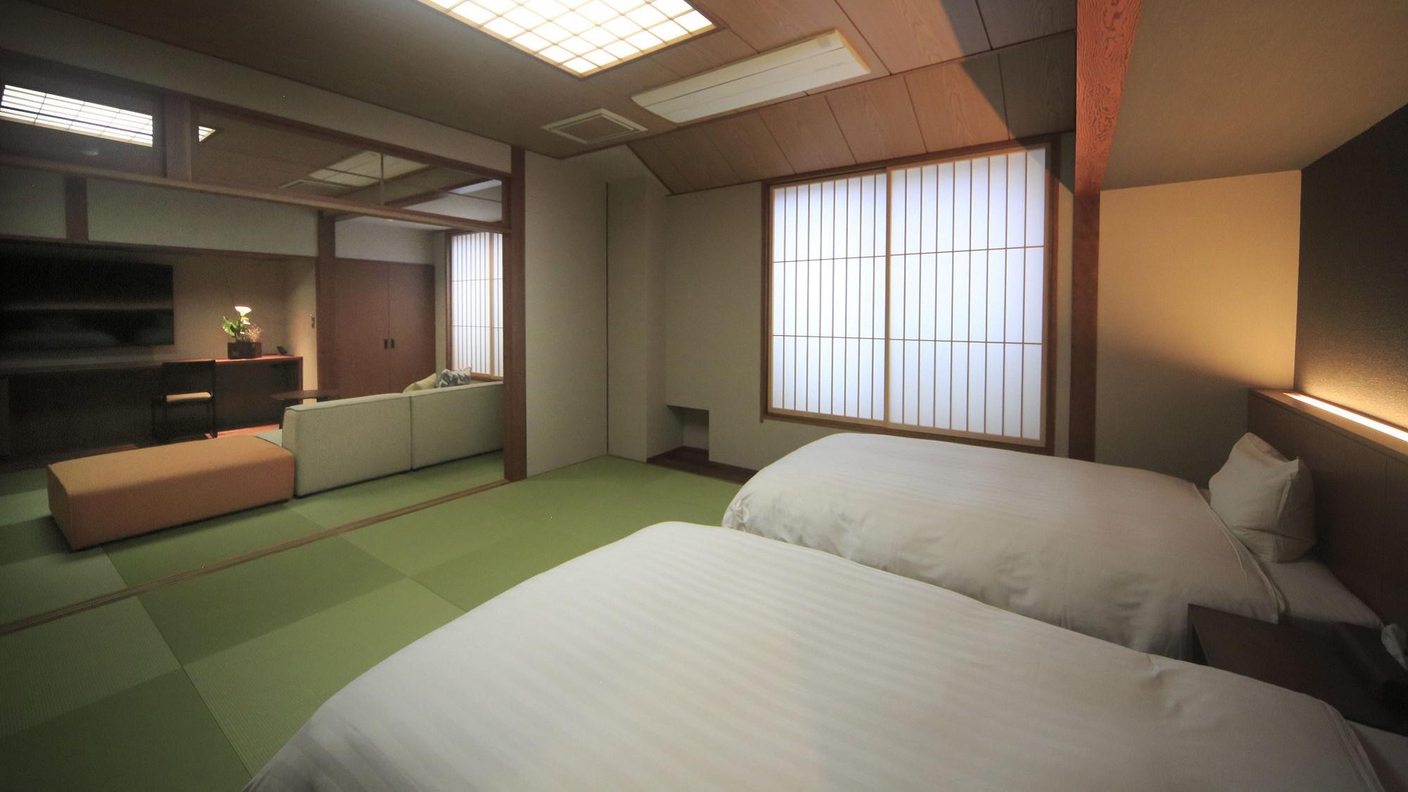 Japanese Western, Moderate, Twin Beds, Tatami