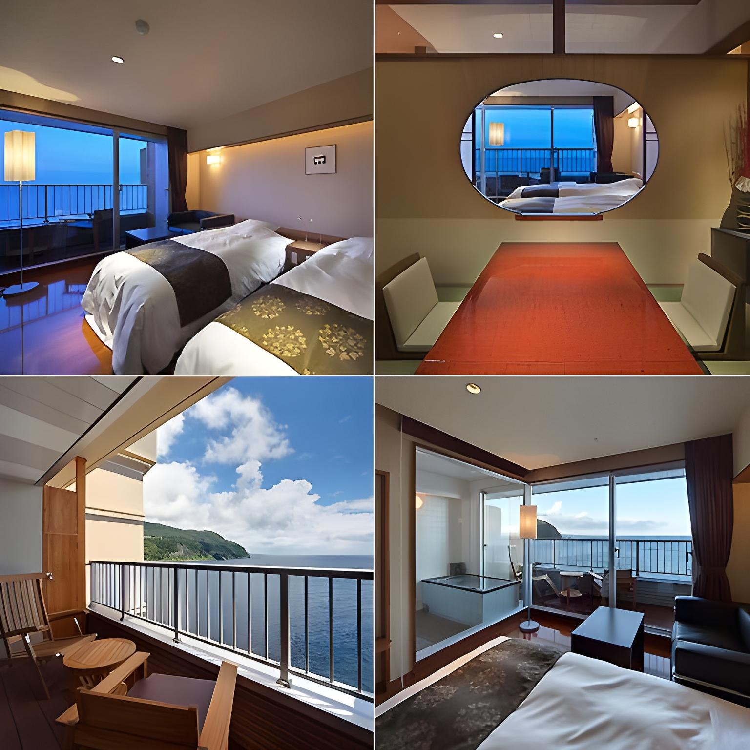 Japanese Western, Guest Room, Ocean View, Bathtub