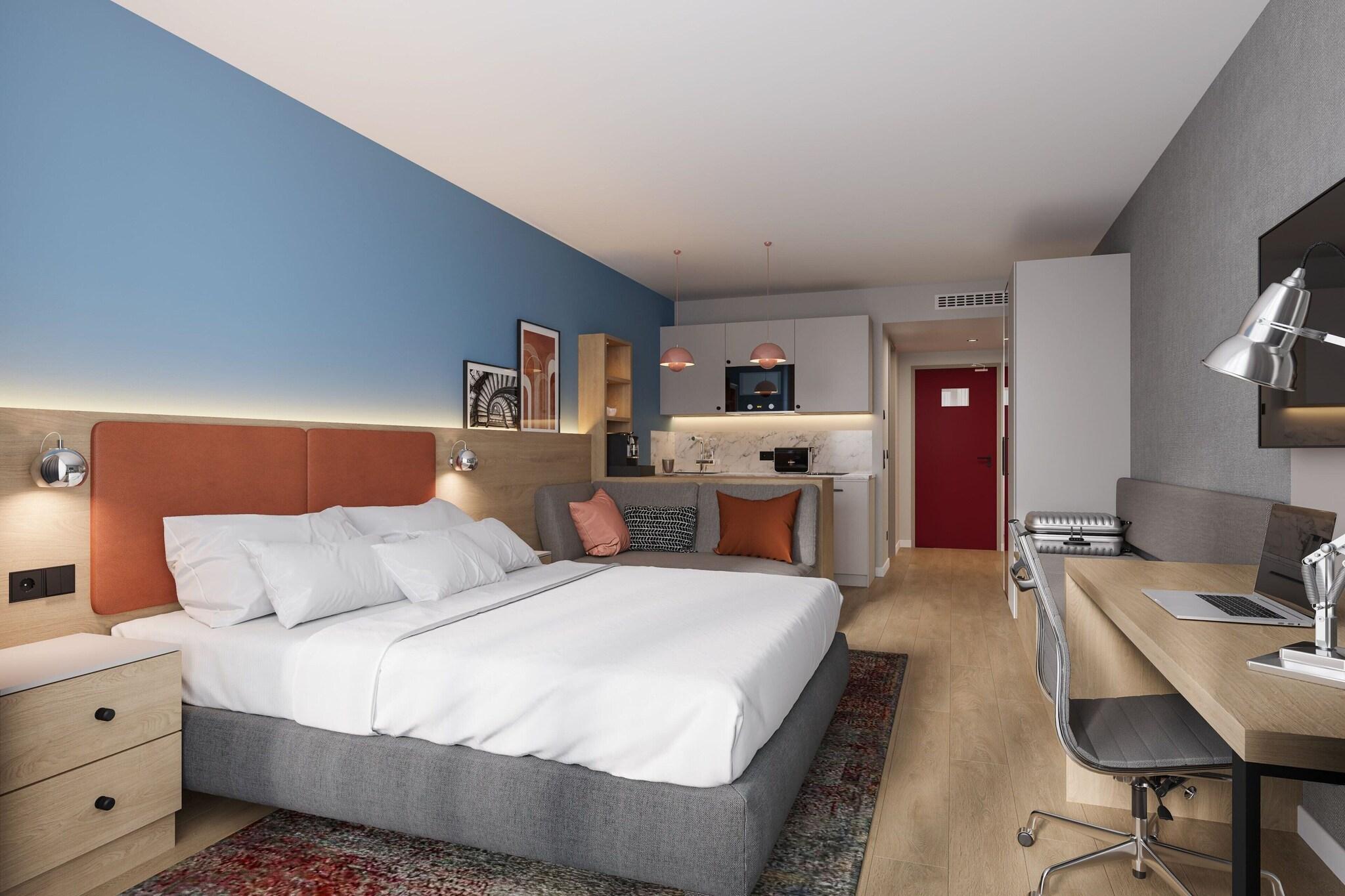 استوديو بسرير كوين، Residence Inn by Marriott Munich Central 3/5