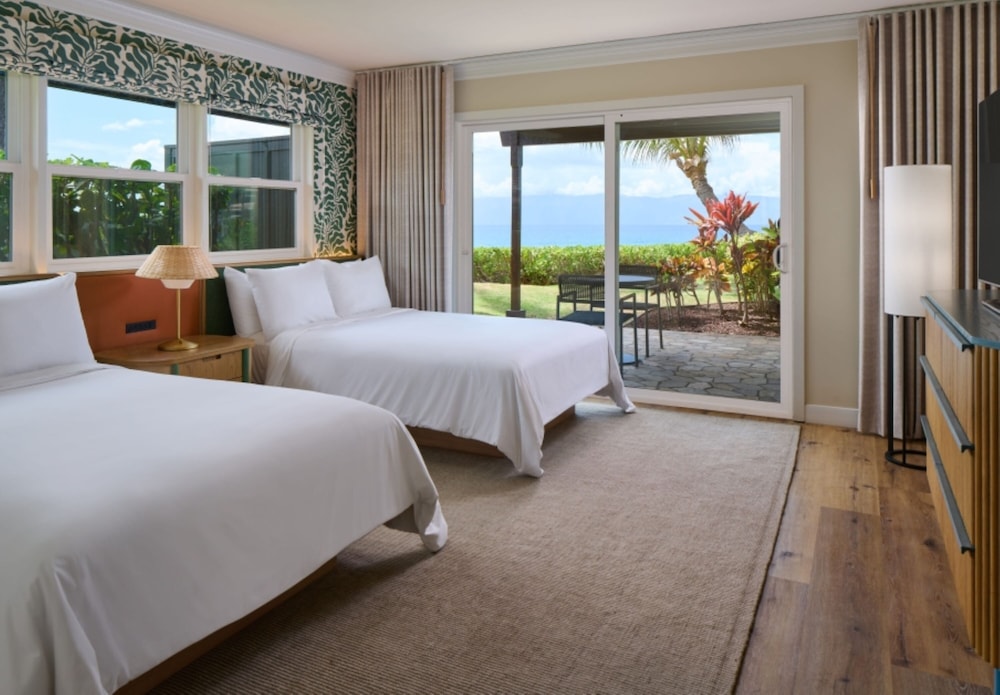 Lanai, Bungalow, 2 Double Beds, Ocean Front, Accessible