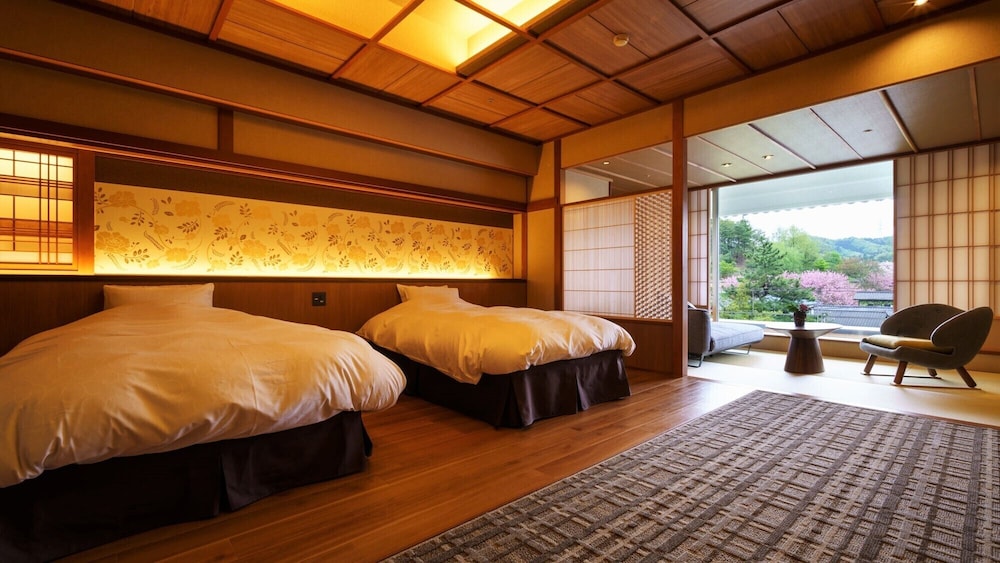 Japanese, Modern, Futon Bed, Twin Beds, Cypress Bath