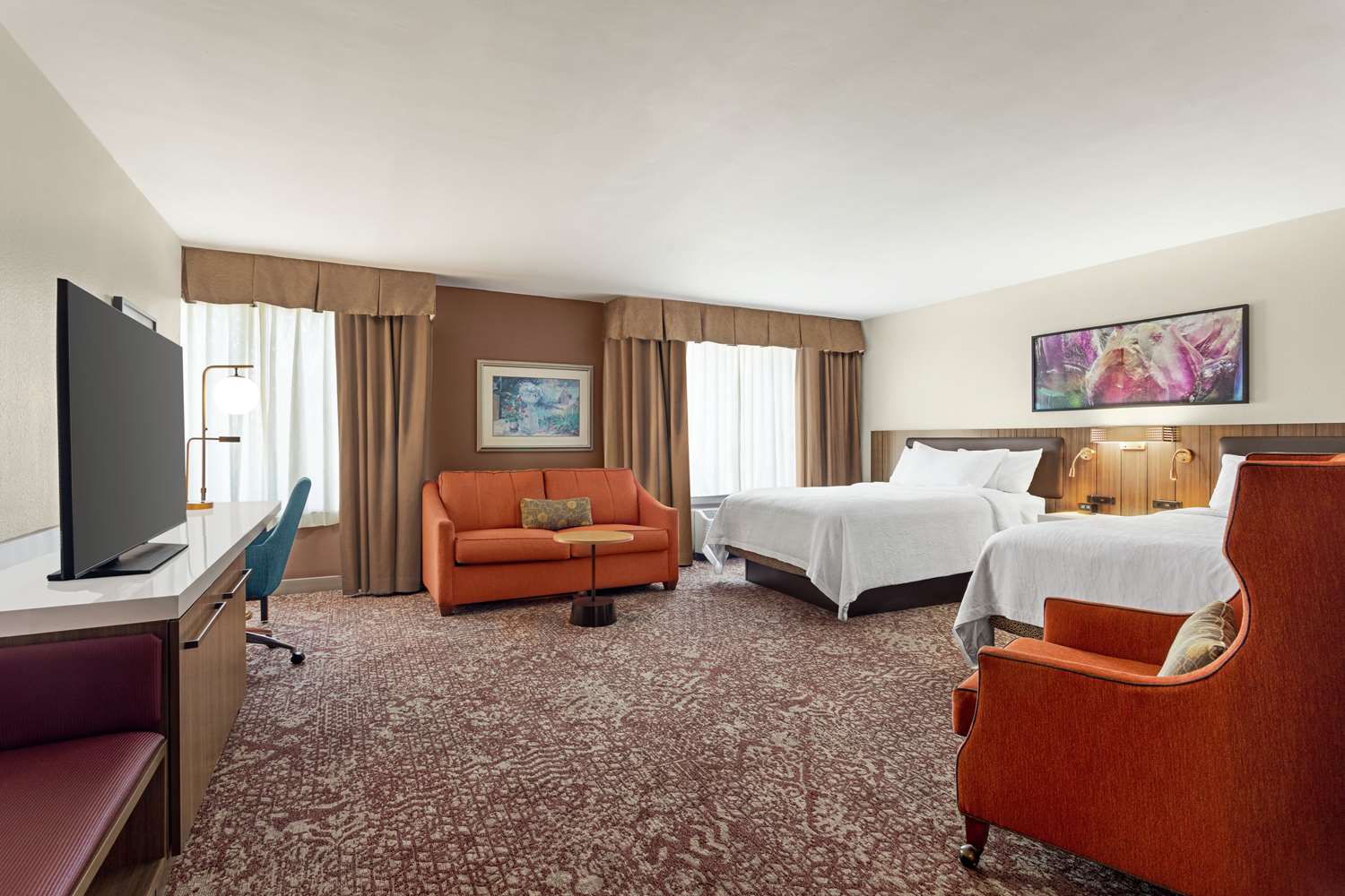 Room, 2 Queen Beds, Accessible, Hilton Garden Inn Allentown Bethlehem Airport 2/3