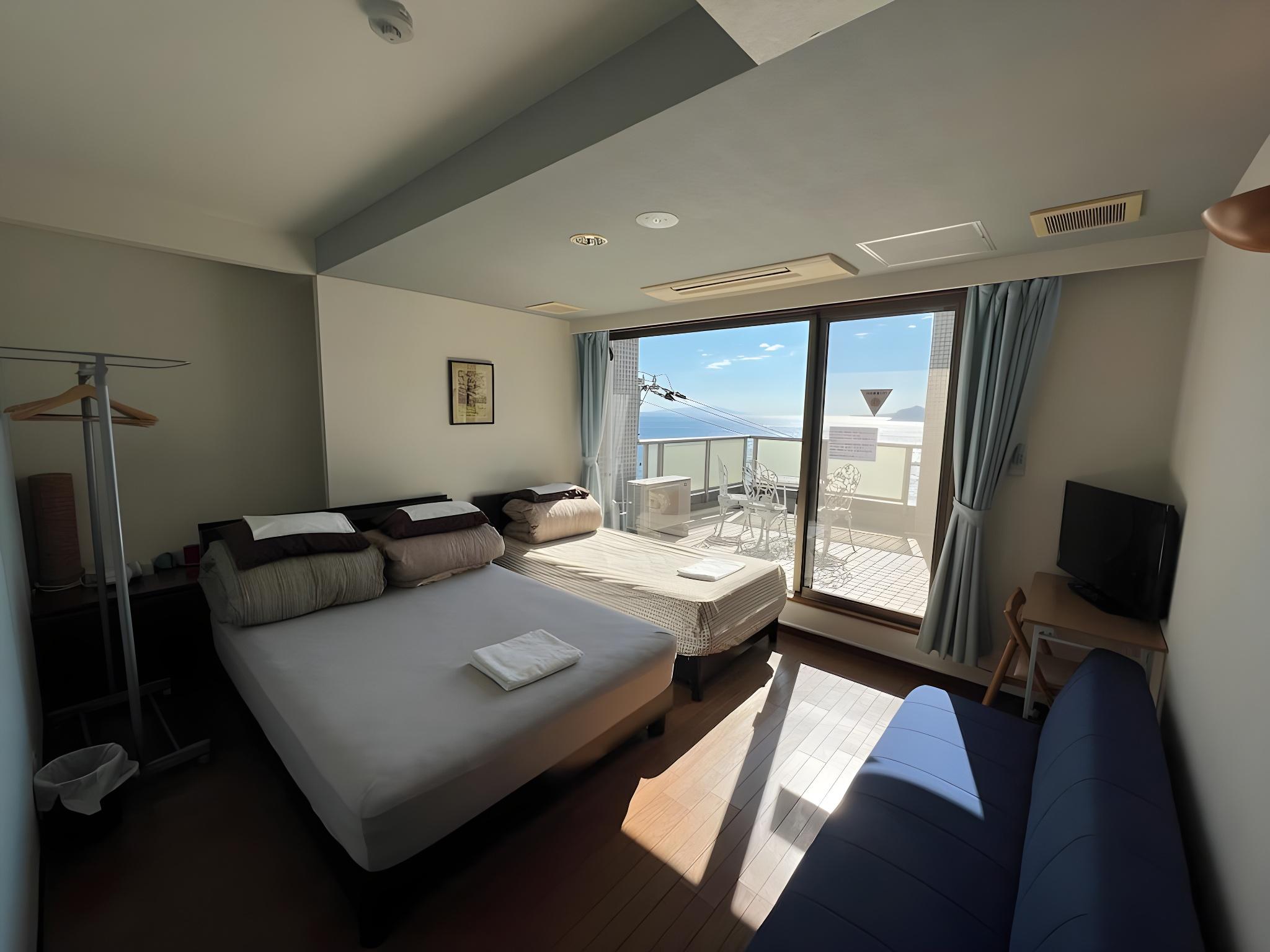 Private, Western, Deluxe, 2 Double Beds, Ocean View, Terrace