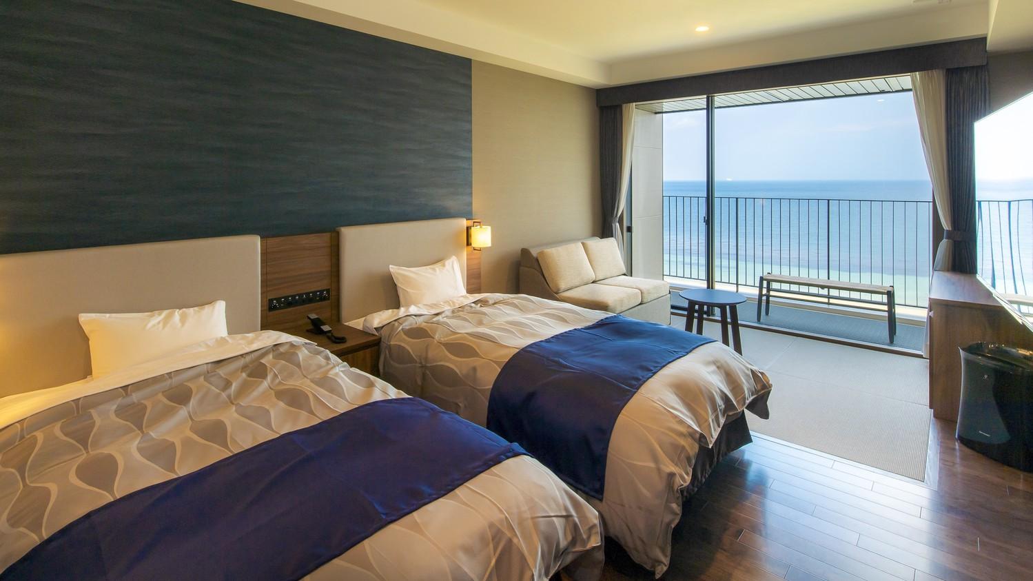 Standard, Twin Beds, Ocean Front, Balcony