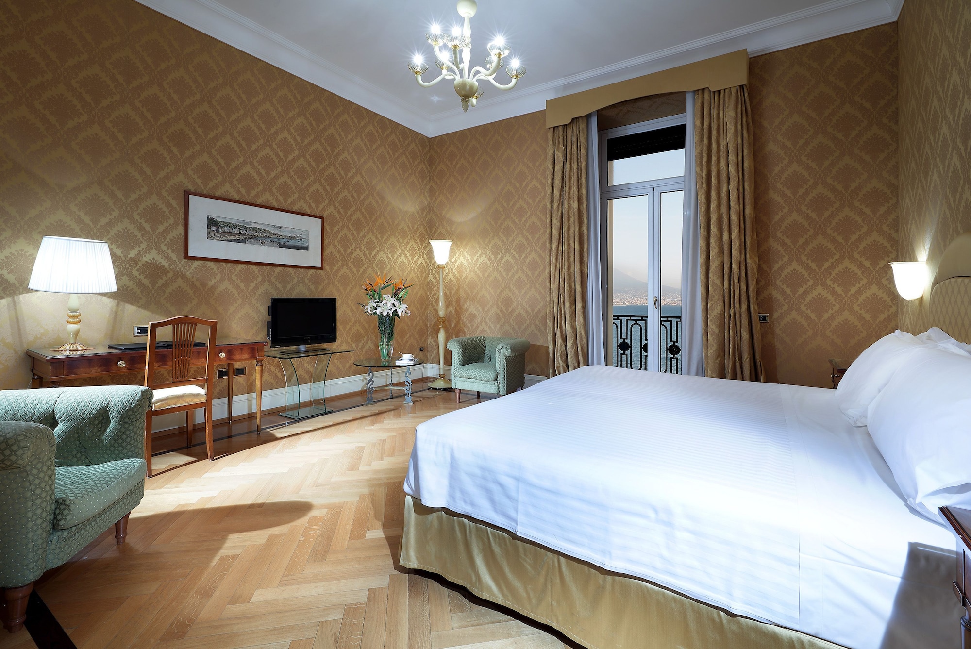 غرفة ديلوكس بسرير مزدوج بإطلالة على البحر، Eurostars Hotel Excelsior 4/10