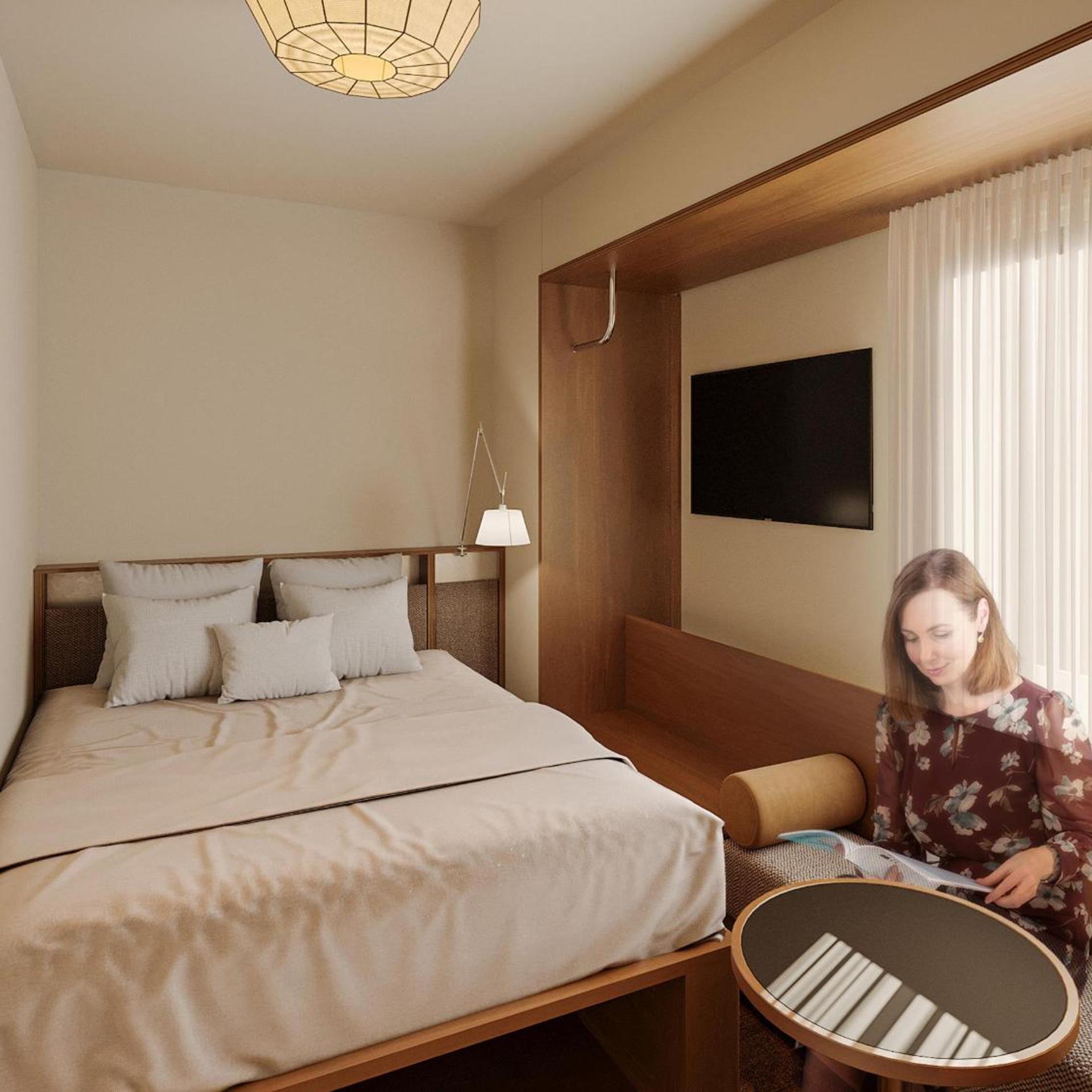 غرفة كومفورت بسرير مزدوج