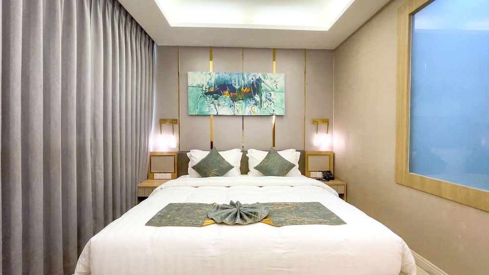 غرفة ديلوكس بسريرين منفصلين، Elegant Bangkok Hotel 5/9