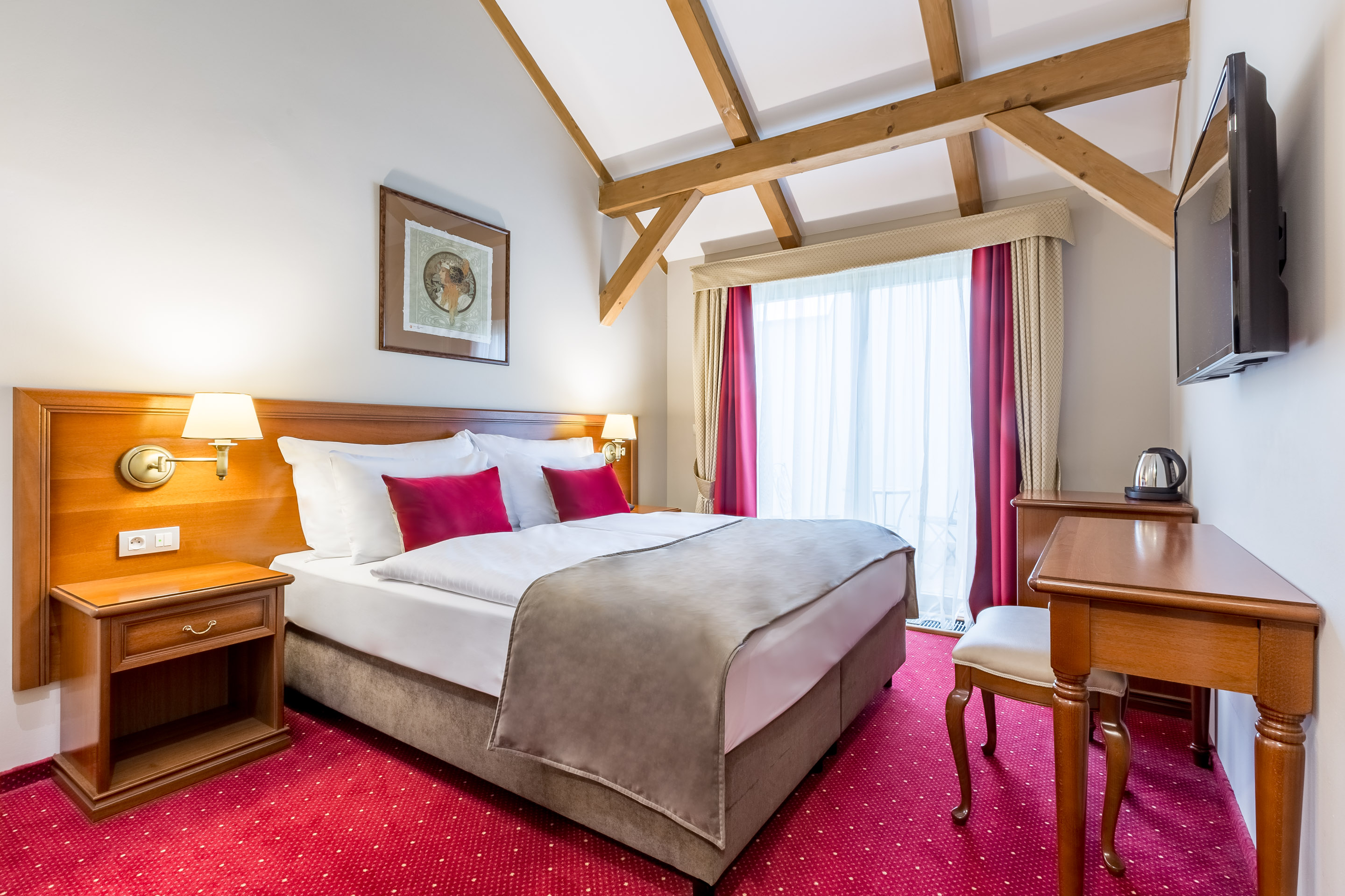 Deluxe, Double Bed, Patio, Attic