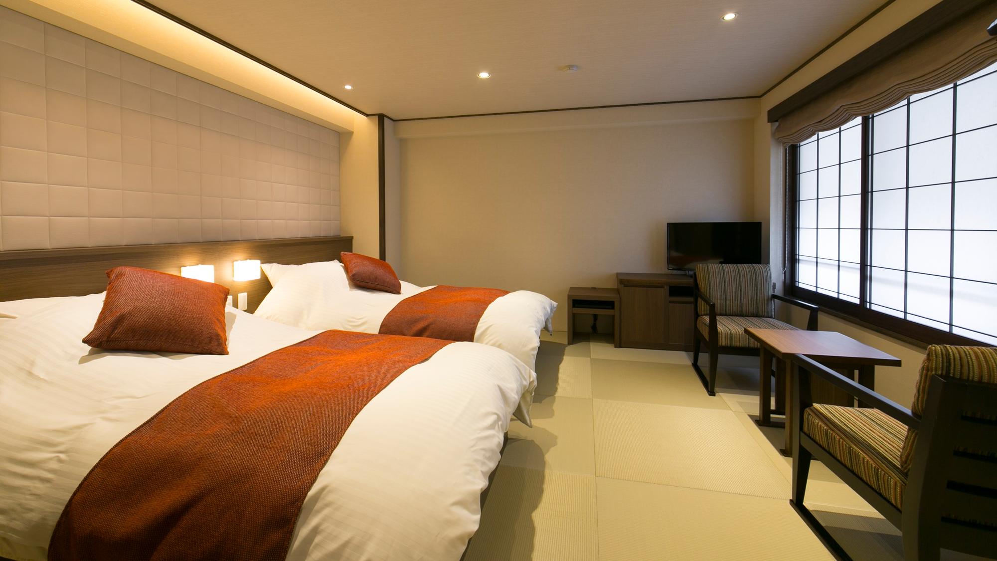 Japanese, Comfortable, Twin Beds, Bathtub