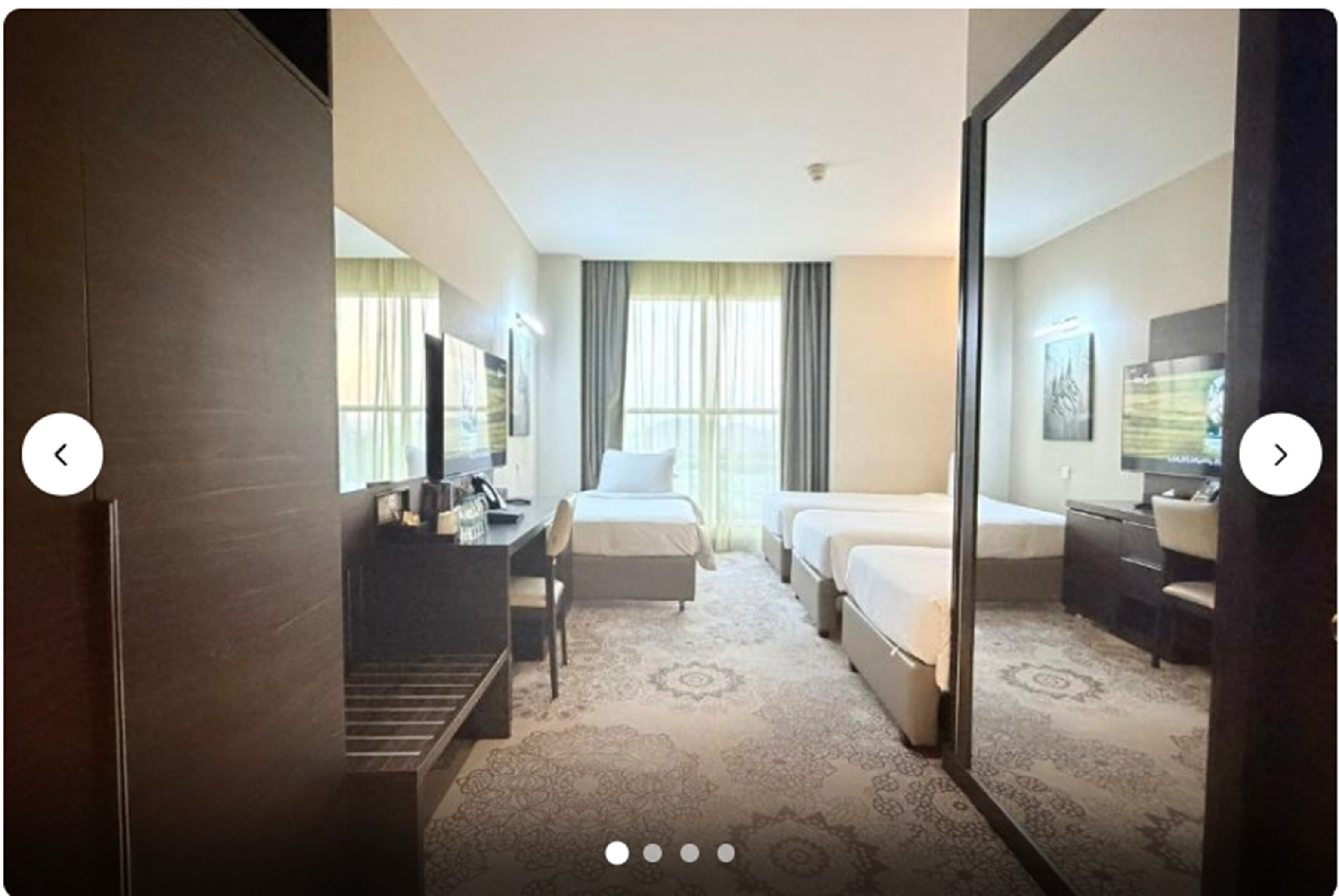 غرفة قياسية رباعية ثلاثية، فندق ام من ميلينيوم(M Hotel Makkah By Millennium) 2/2