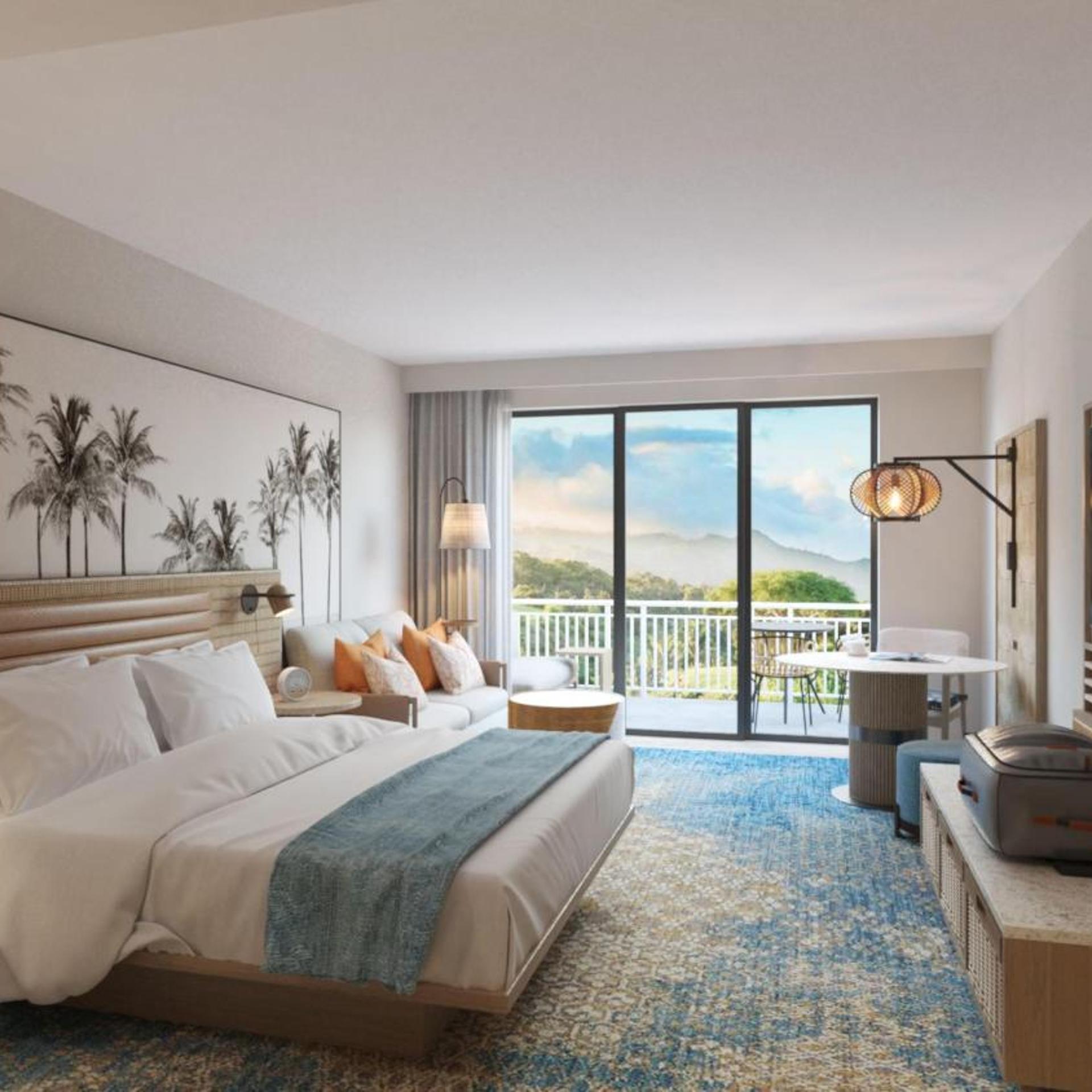 Room, King Bed, Resort View, Balcony، Hale Hokuala Kauai, Curio Collection By Hilton 1/3