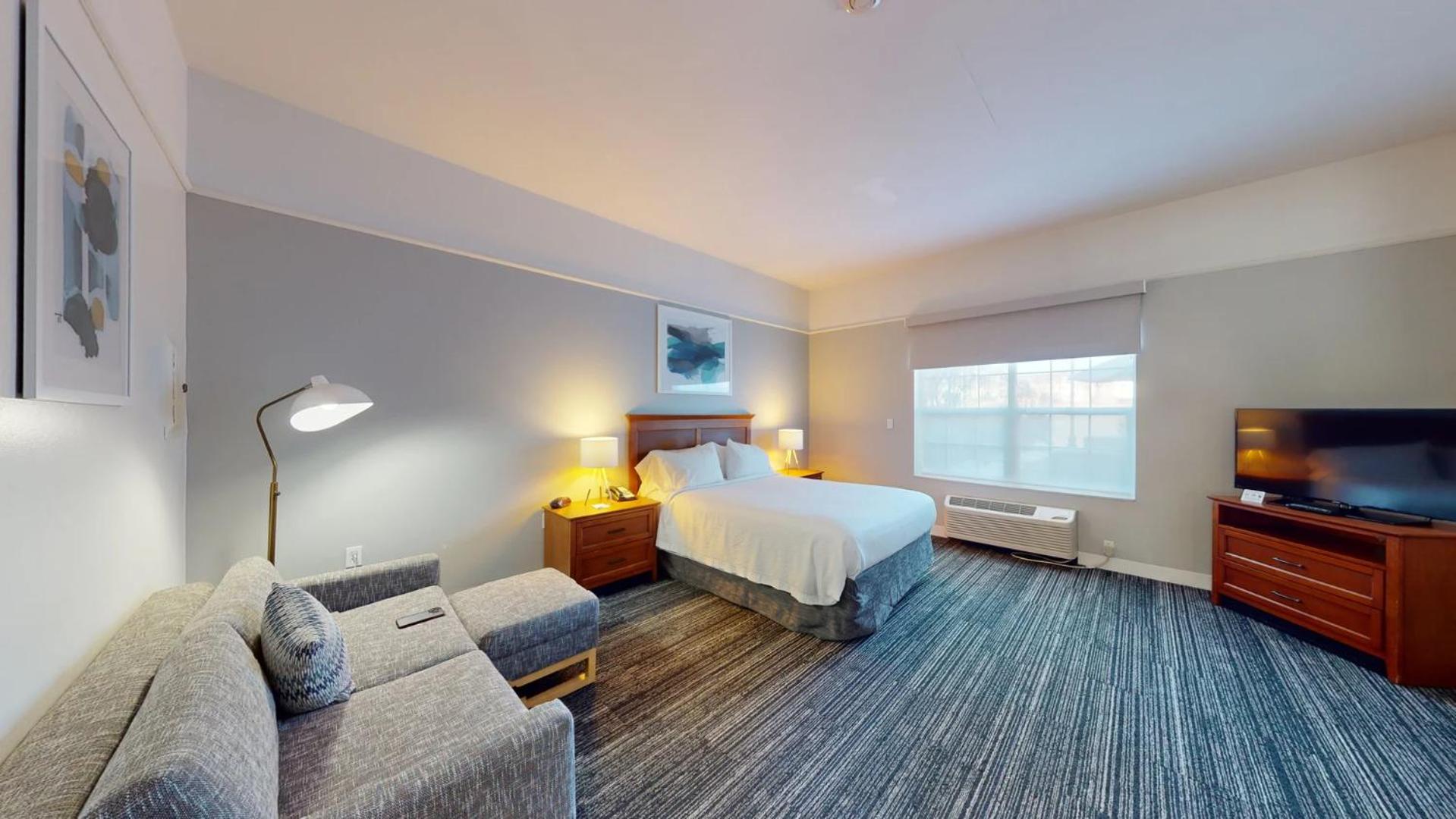 Studio, Queen Bed, Sofa, Bathtub, Accessible