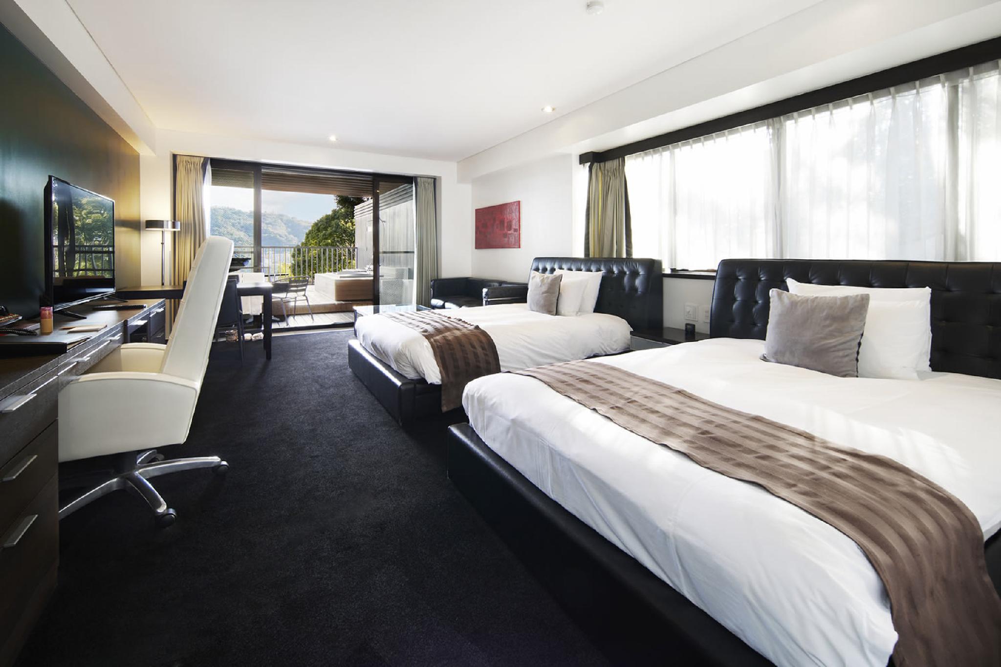 Room, 2 Double Beds, Outdoor Bath, Main Building, Corner