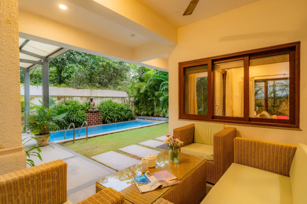 ELIVAAS 4 BHK With Pvt Pool & Outdoor Sitting Area Anasa 7/14
