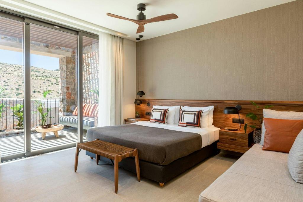 2 Bedrooms, Basic, Residence, Twin Beds, King Bed, Inland View, Sofa, Terrace، Domes of Elounda, Autograph Collection 2/7