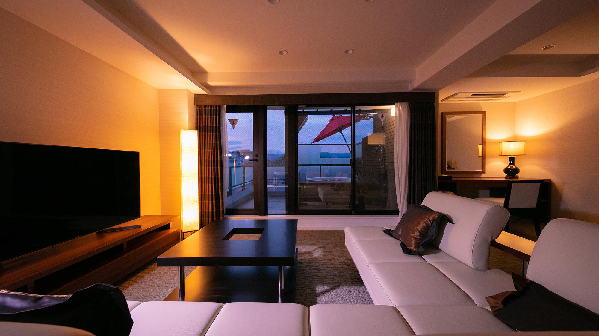 Deluxe, Suite, Twin Beds, Mountain View, Outdoor Bath