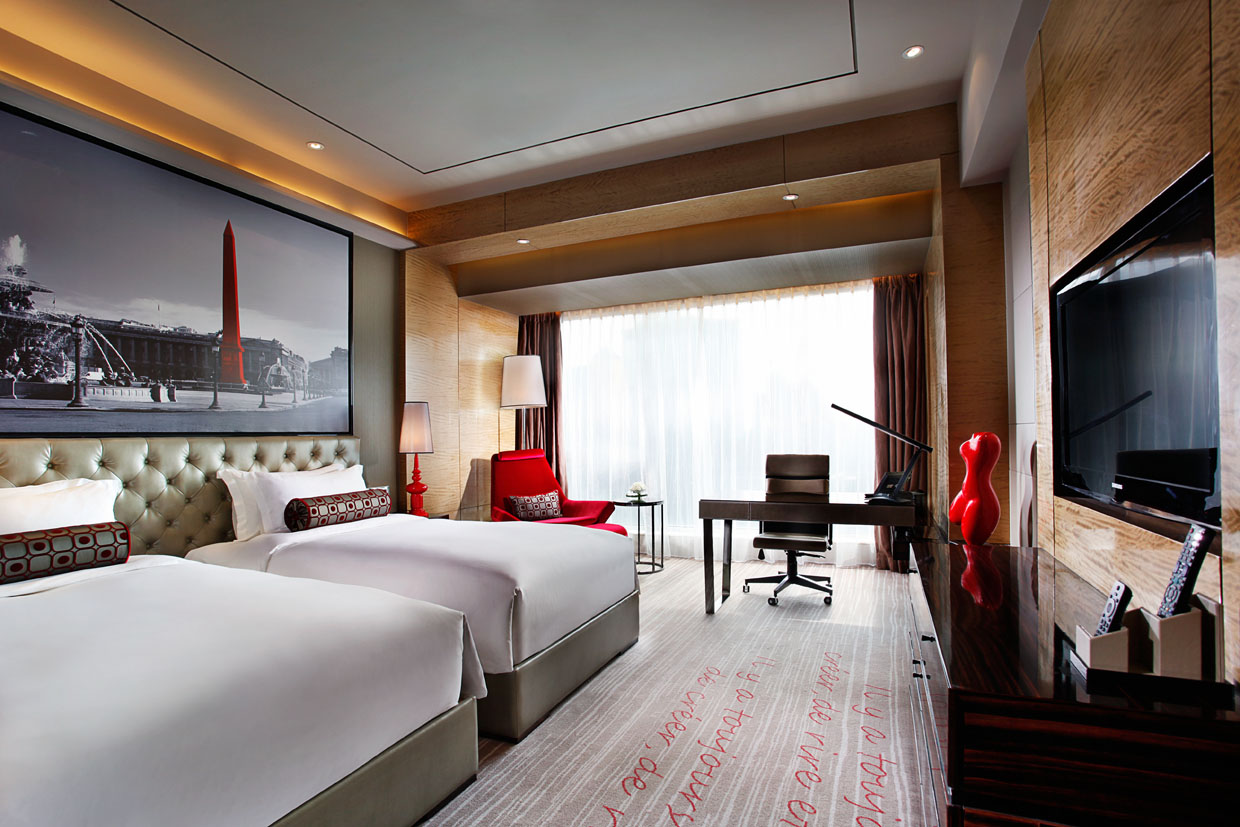 غرفة ديلوكس بسريرين منفصلين، Sofitel Guangzhou Sunrich 3/6