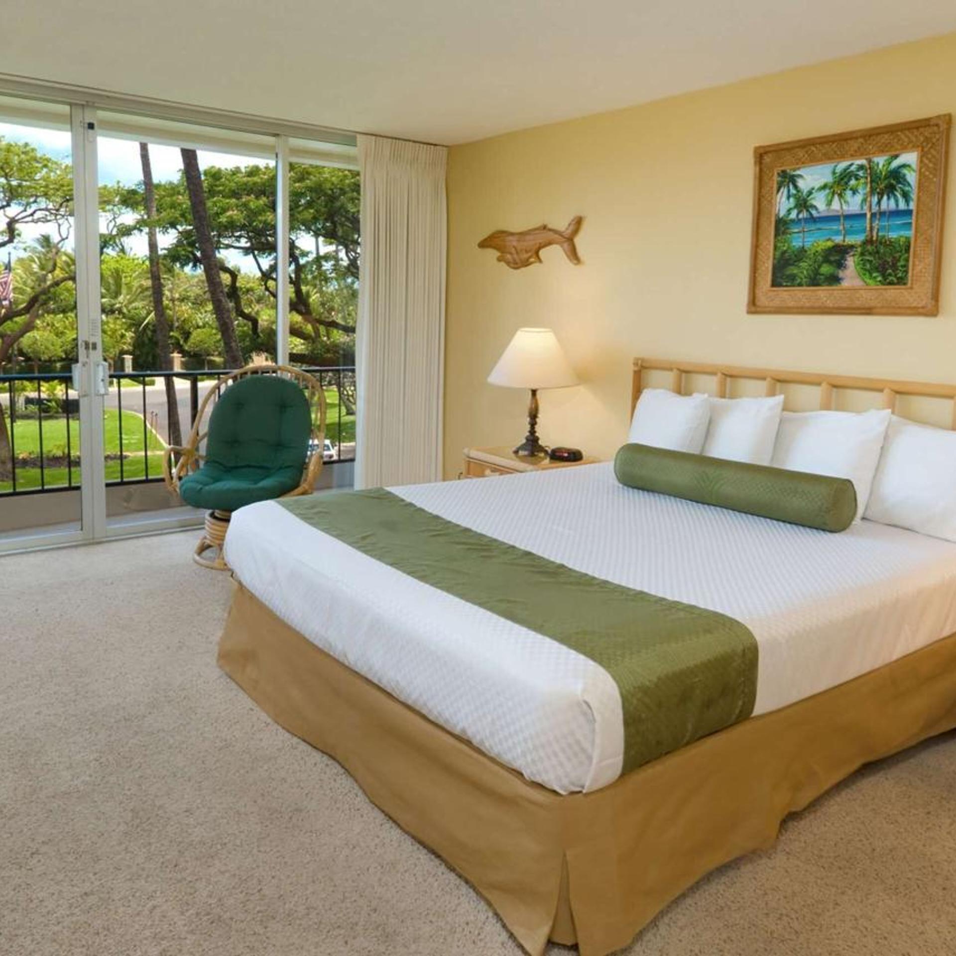 جناح بسرير كينج بإطلالة على الحديقة بغرفة نوم واحدة، Aston Maui Kaanapali Villas 2/2