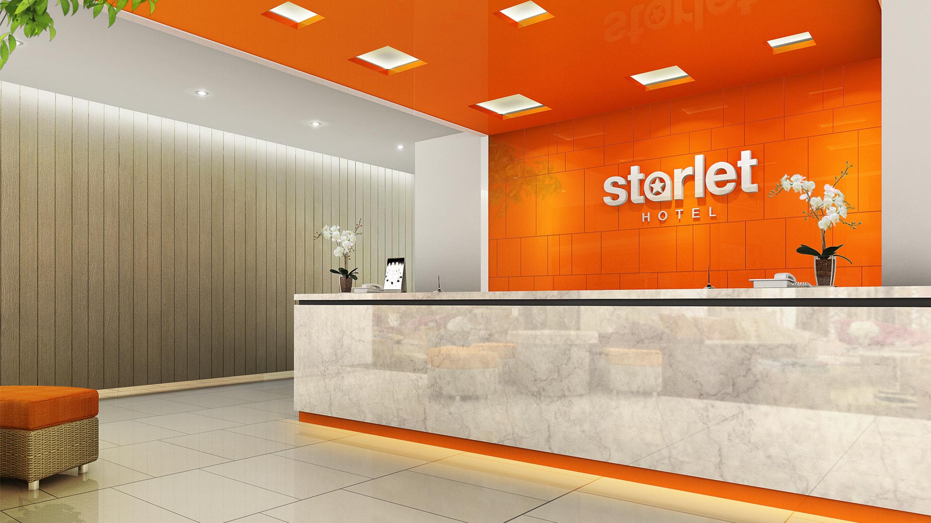 Lobby at Starlet Hotel Serpong, South Tangerang