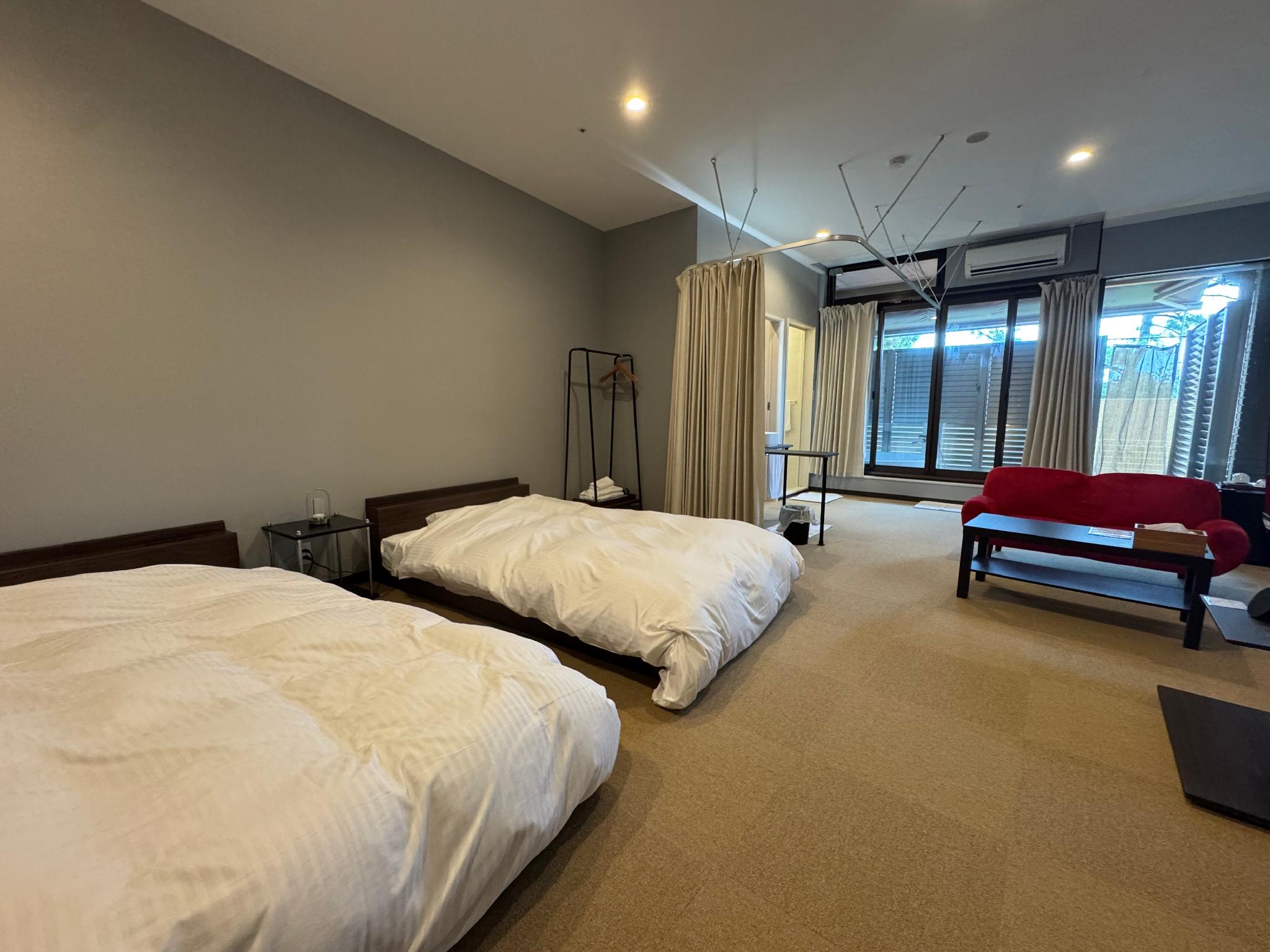 Room, Twin Beds, Outdoor Bath