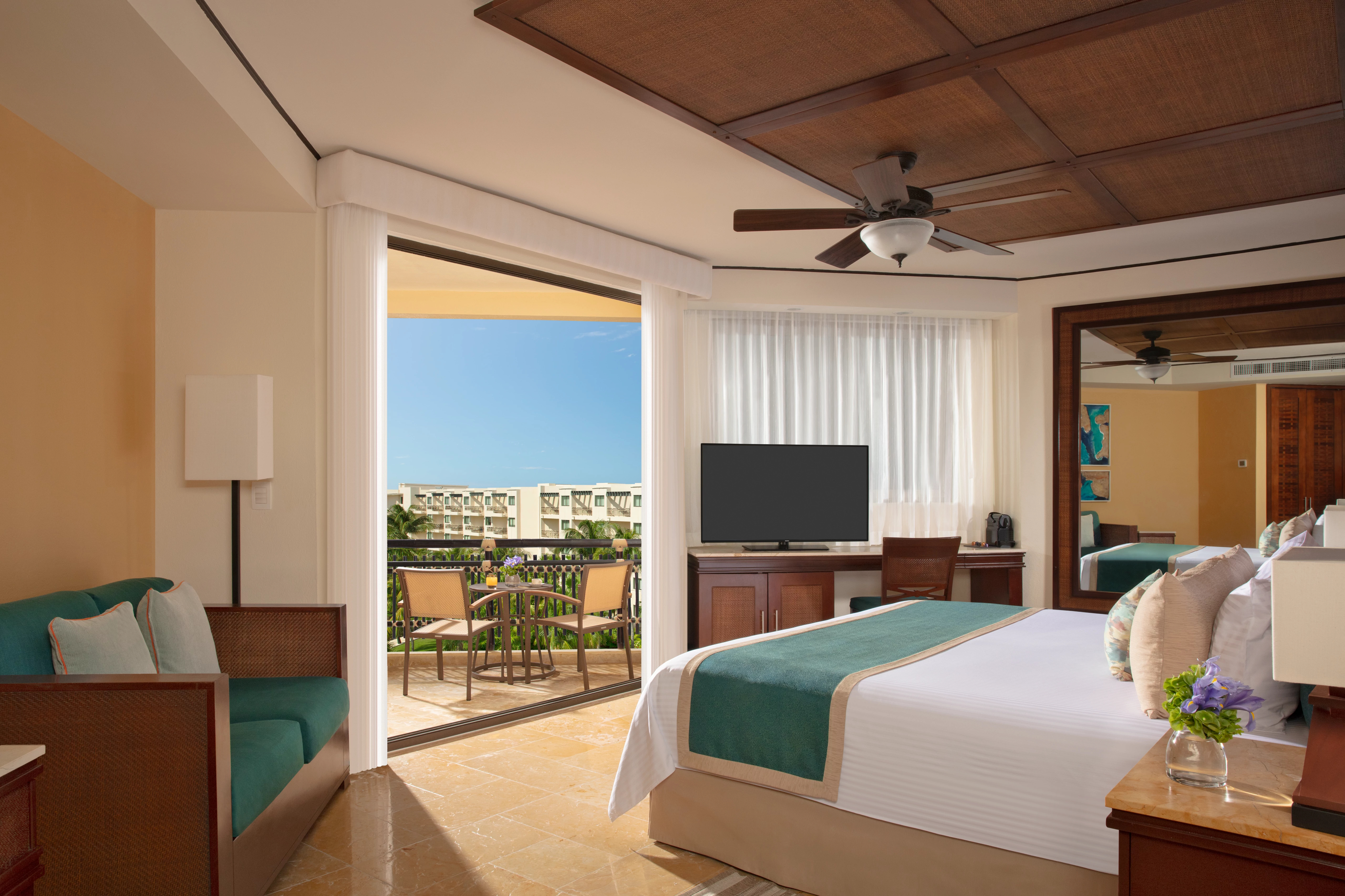 غرفة ديلوكس بسريرين منفصلين بإطلالة على الحديقة، Dreams Riviera Cancun 2/2