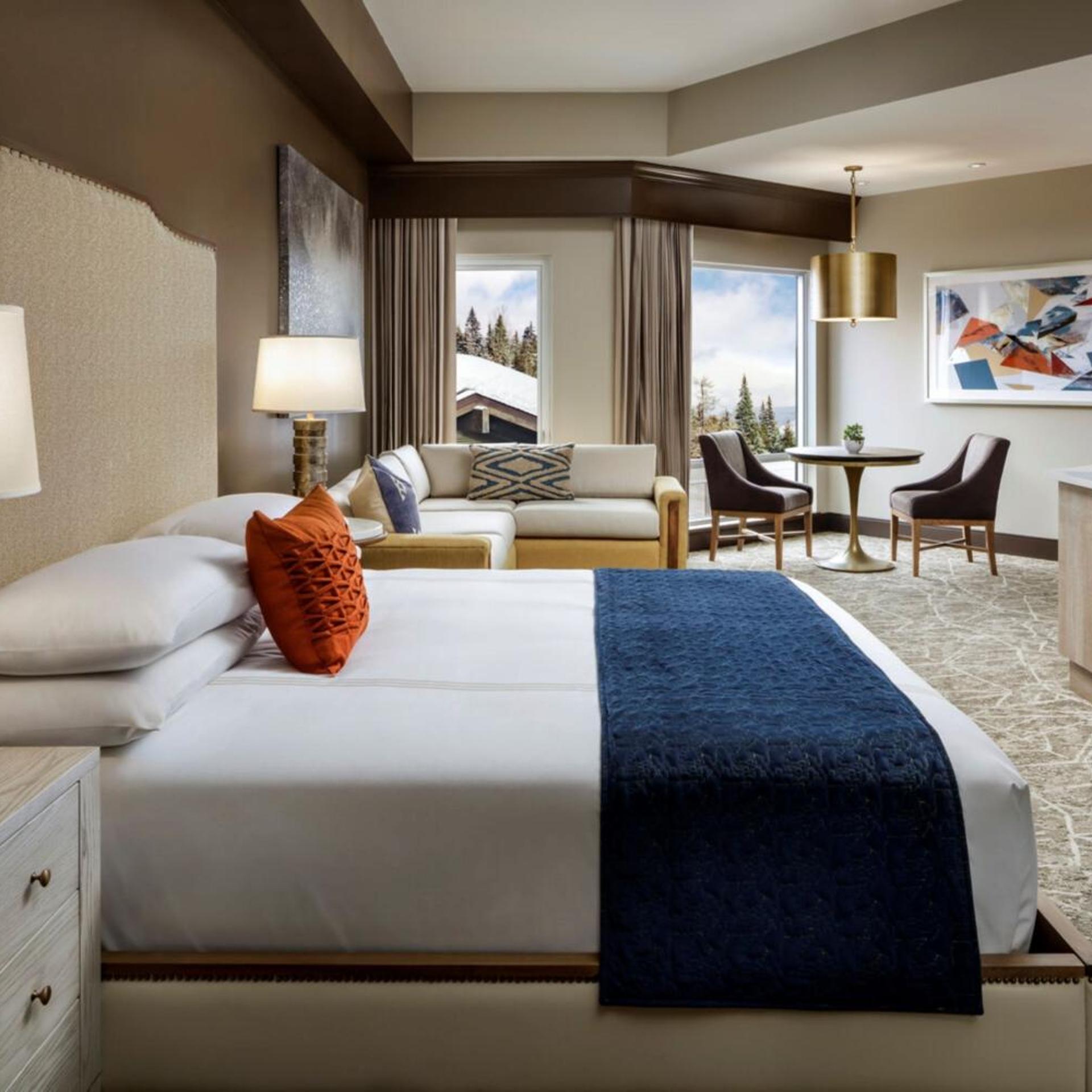 Suite, King Bed, Partial View, Sofa