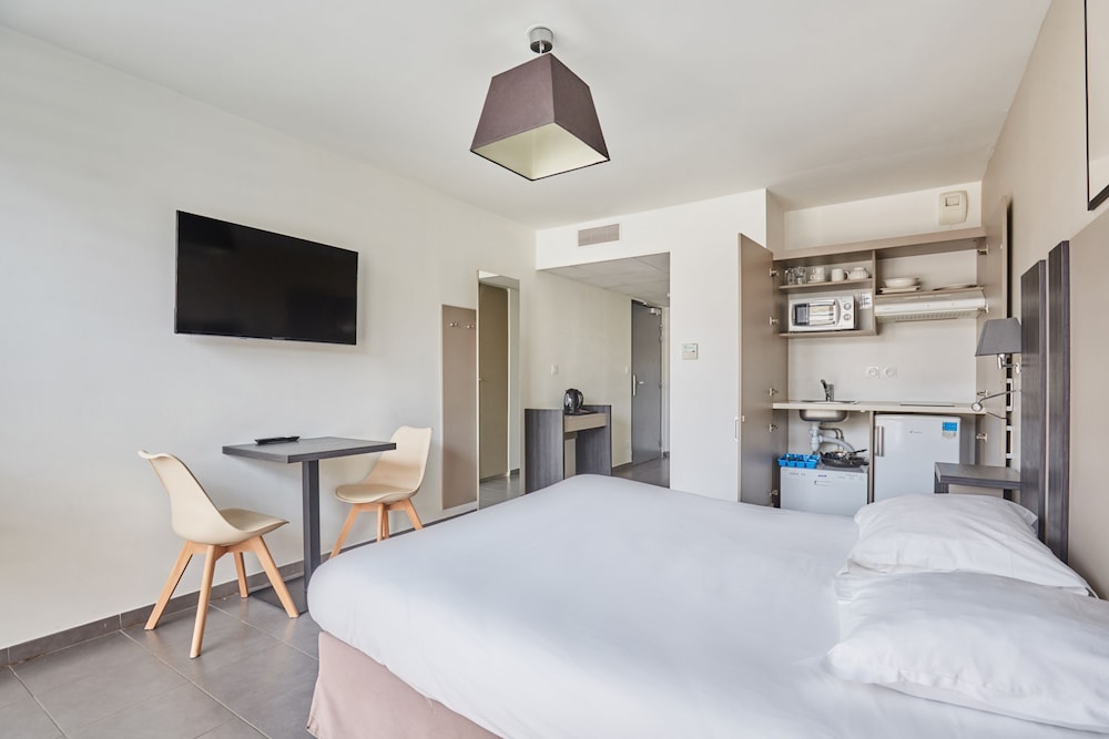 استوديو سوبيريور بسرير كوين، Appart hotel Odalys City Marseille Centre Parc Chanot Velodrome 9/10