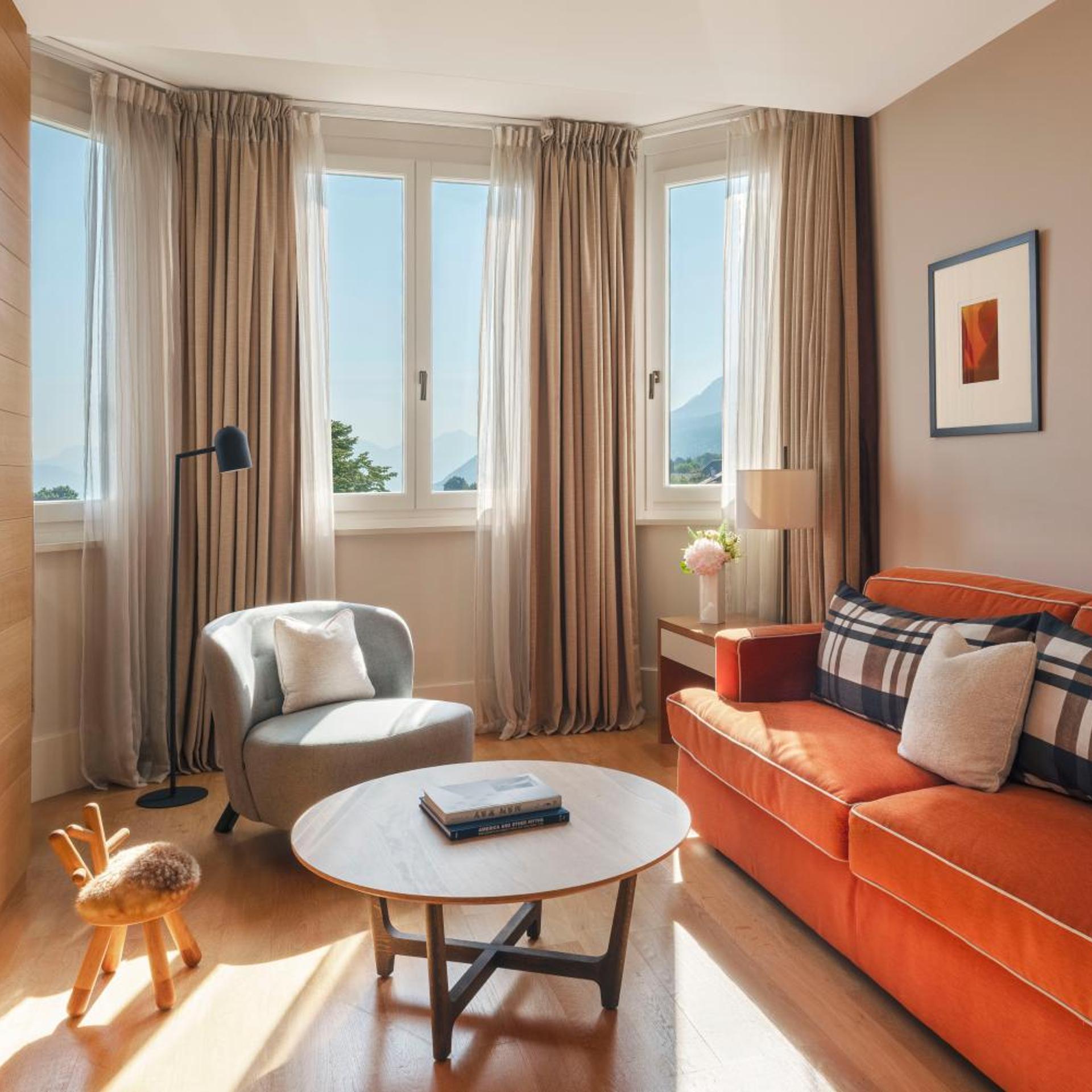 جناح بإطلالة على البحيرة، Hotel Ermitage Evian Resort 6/10