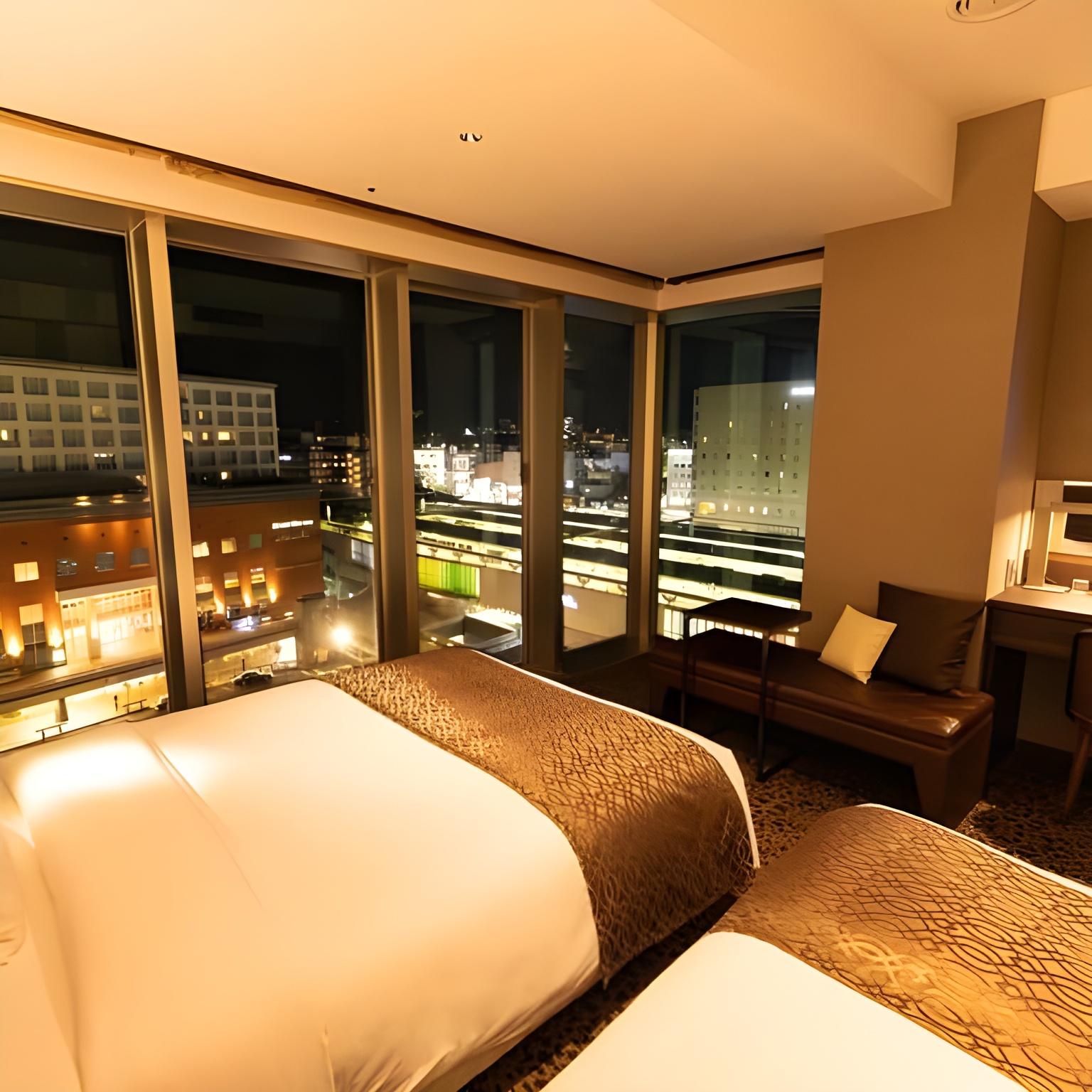 Superior, Twin Beds, Bathtub, Corner
