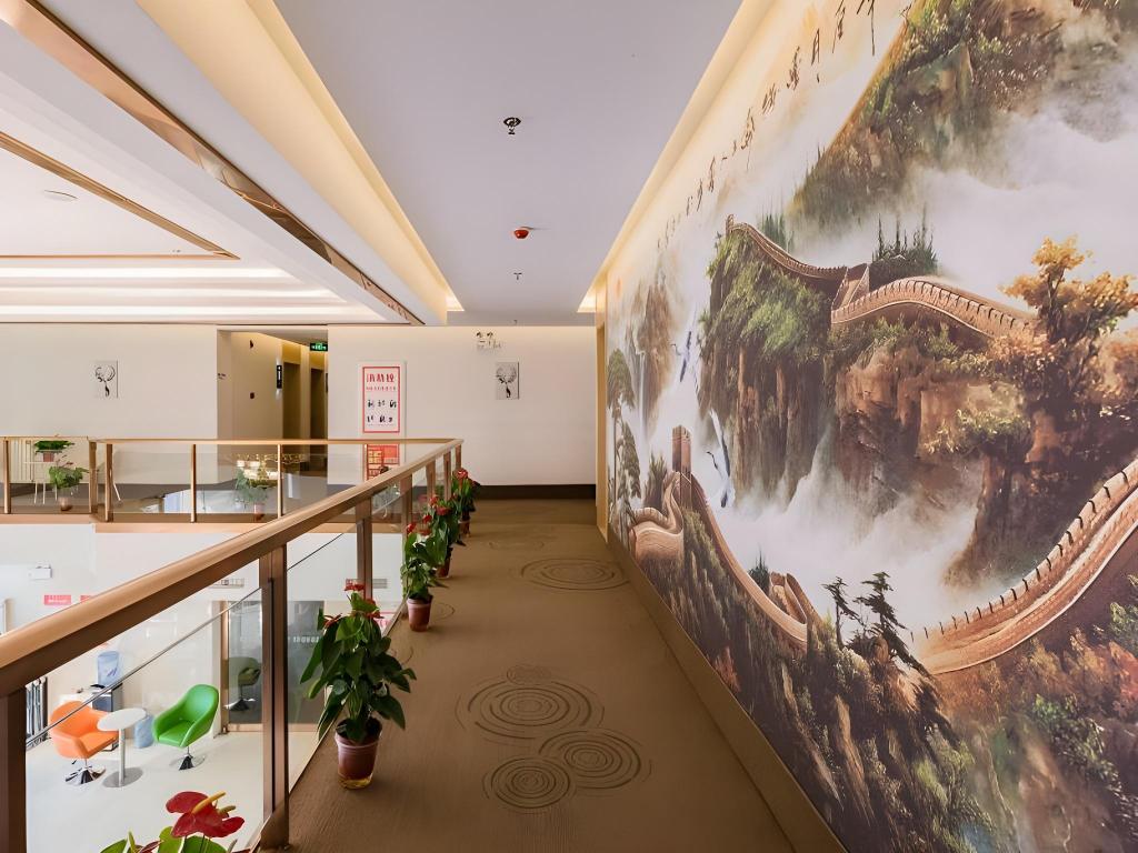 Lobby at GreenTree Inn Beijing Tongzhou District Songzhuang Town Business Hotel, BEIJING