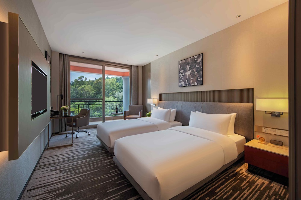 Deluxe, Twin Beds, Mountain View